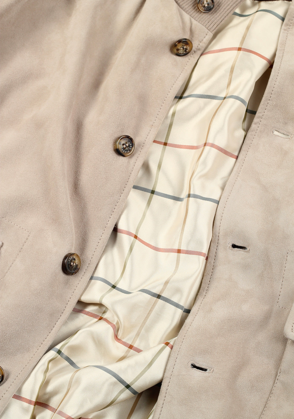 Loro Piana Beige Suede Bomber Jacket Coat Size XXL / 56 / 46R U.S.