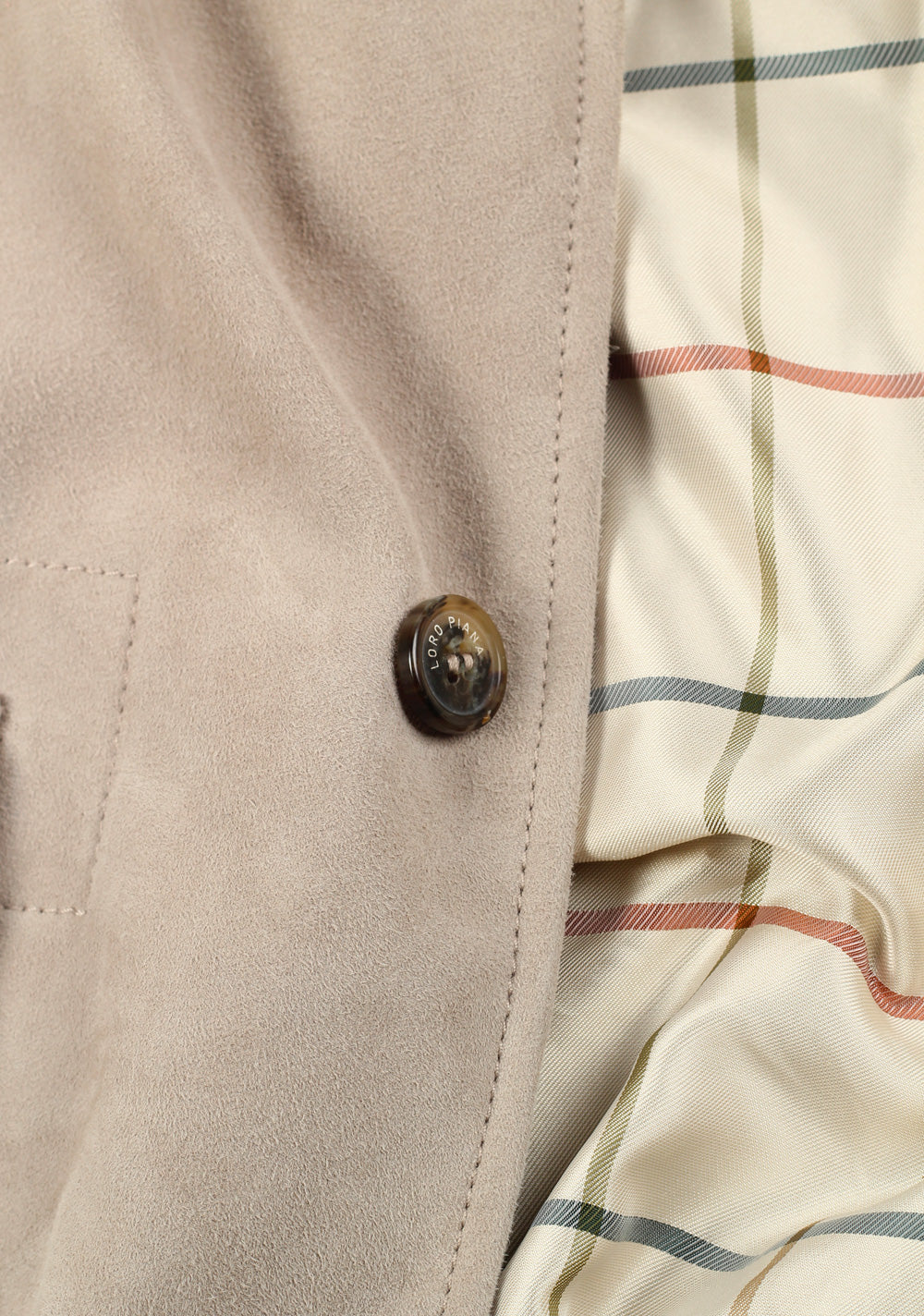 Loro Piana Beige Suede Bomber Jacket Coat Size XXL / 56 / 46R U.S.