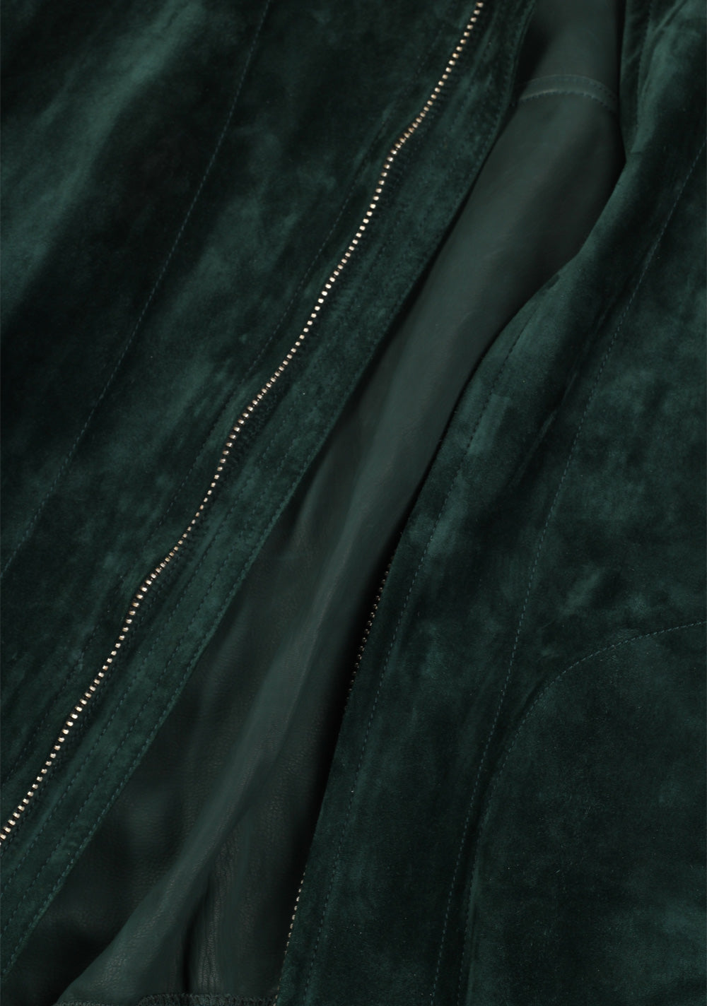 TOM FORD Green Cashmere Suede Zip Collar Blouson Size 52 / 42R U.S.