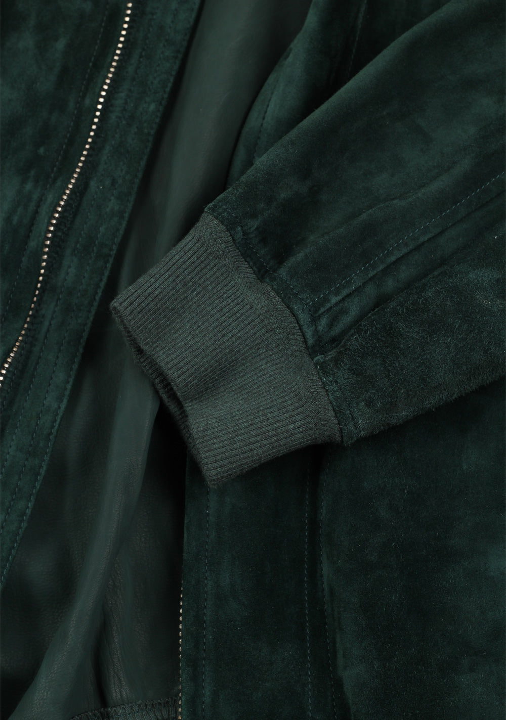 TOM FORD Green Cashmere Suede Zip Collar Blouson Size 52 / 42R U.S.
