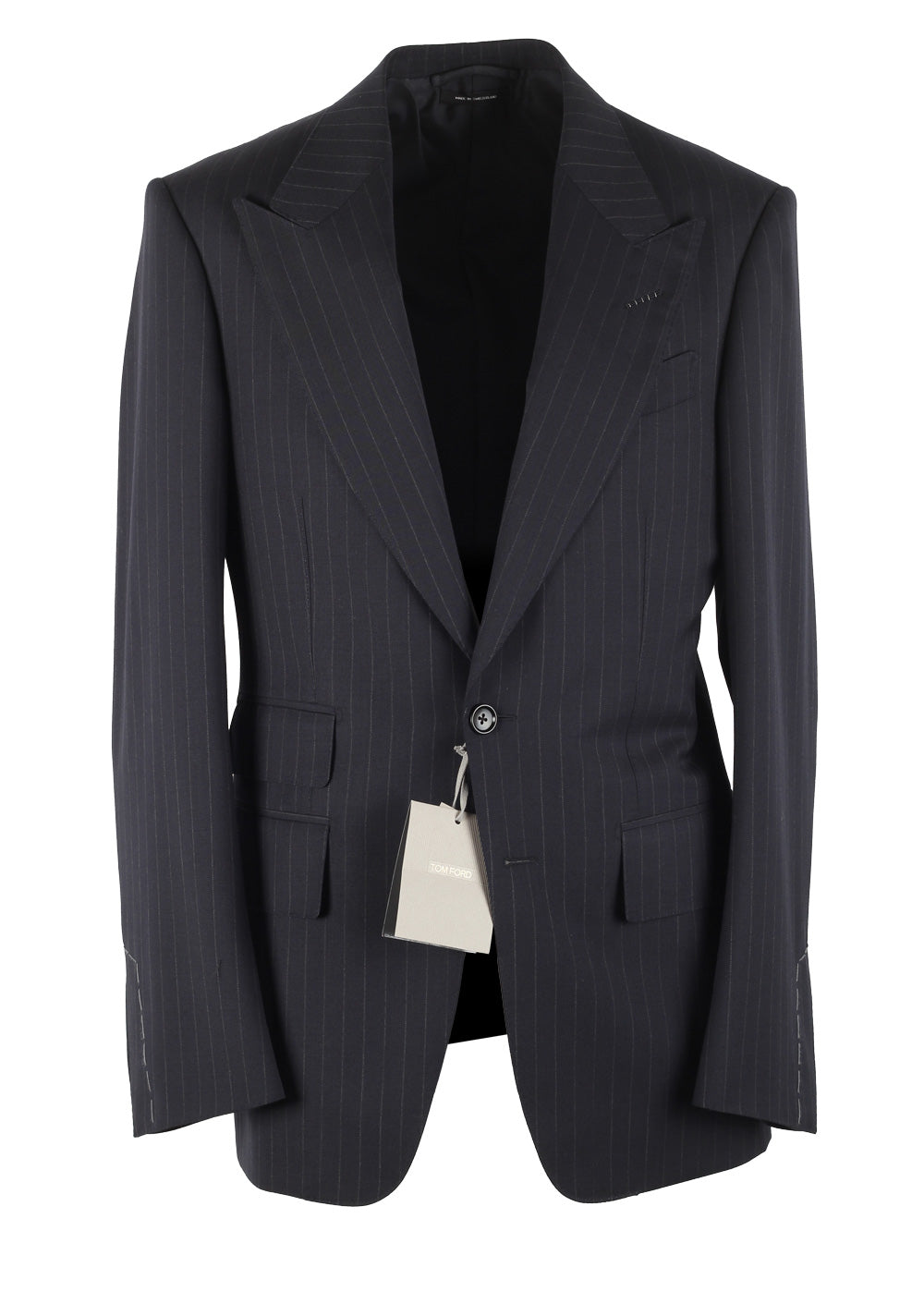 TOM FORD Shelton Striped Navy Blue Suit