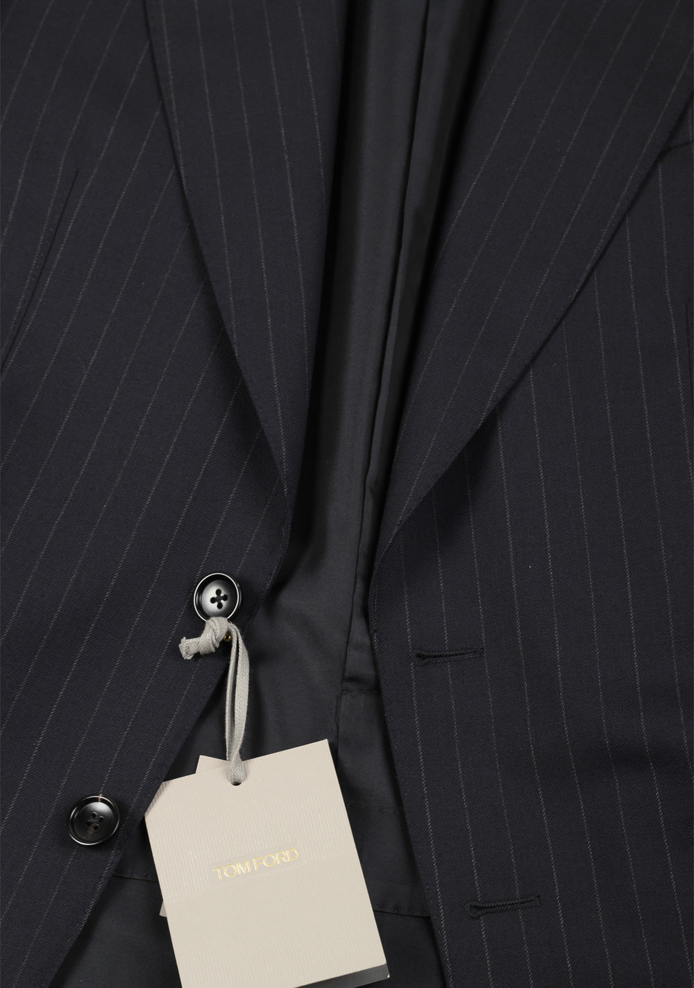 TOM FORD Shelton Striped Navy Blue Suit