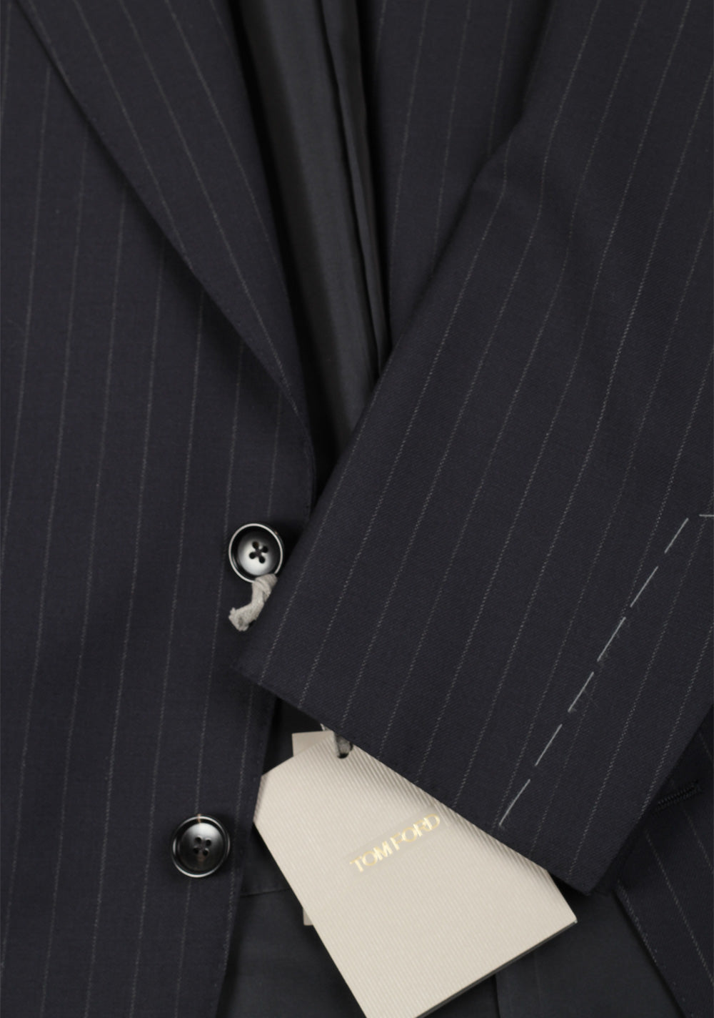 TOM FORD Shelton Striped Navy Blue Suit