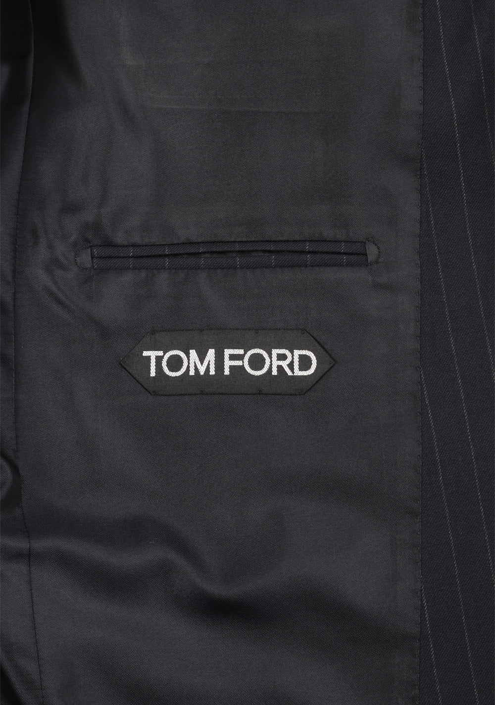 TOM FORD Shelton Striped Navy Blue Suit
