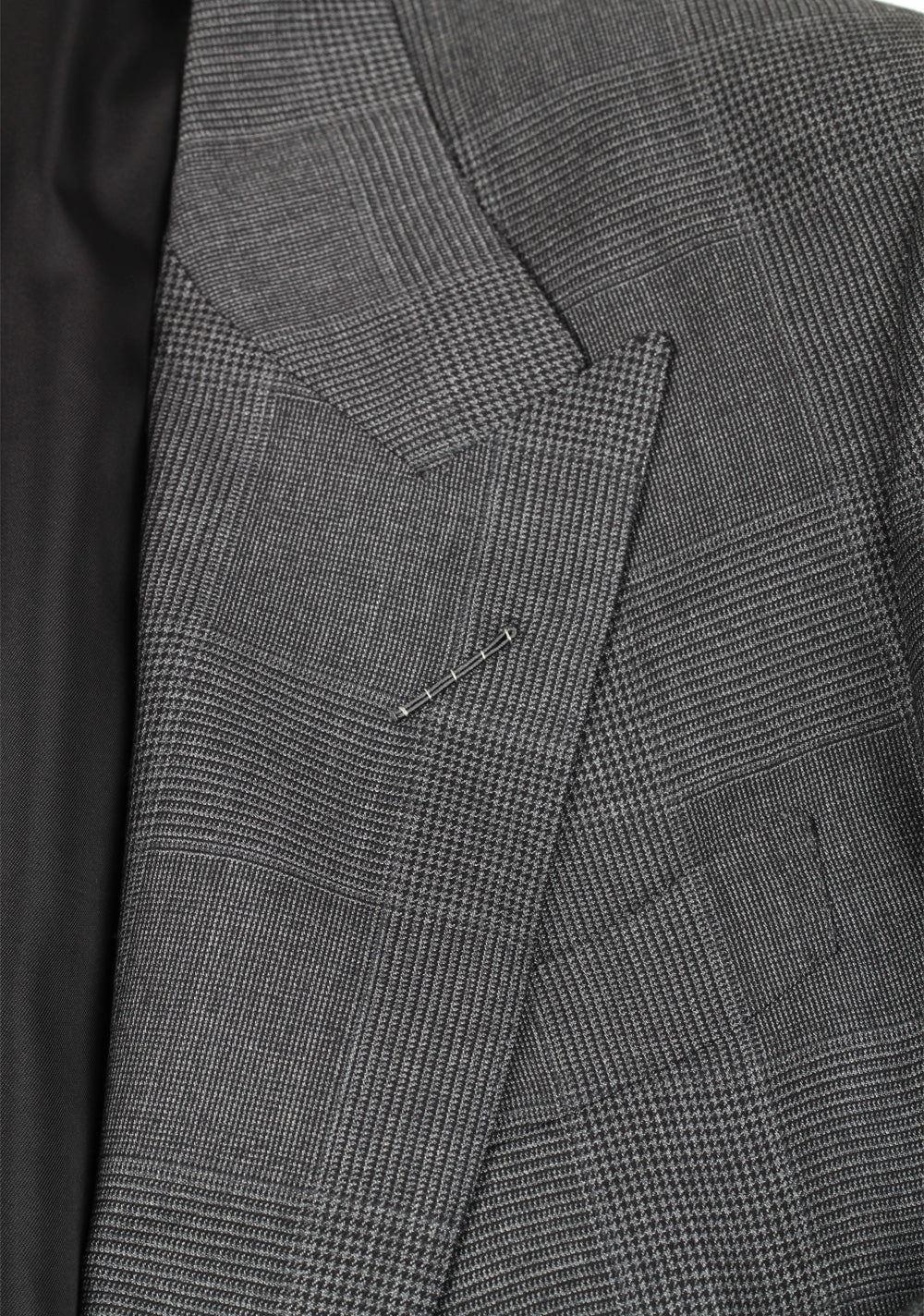 TOM FORD Shelton Gray Checked Suit Size 54 / 44R U.S. In Wool