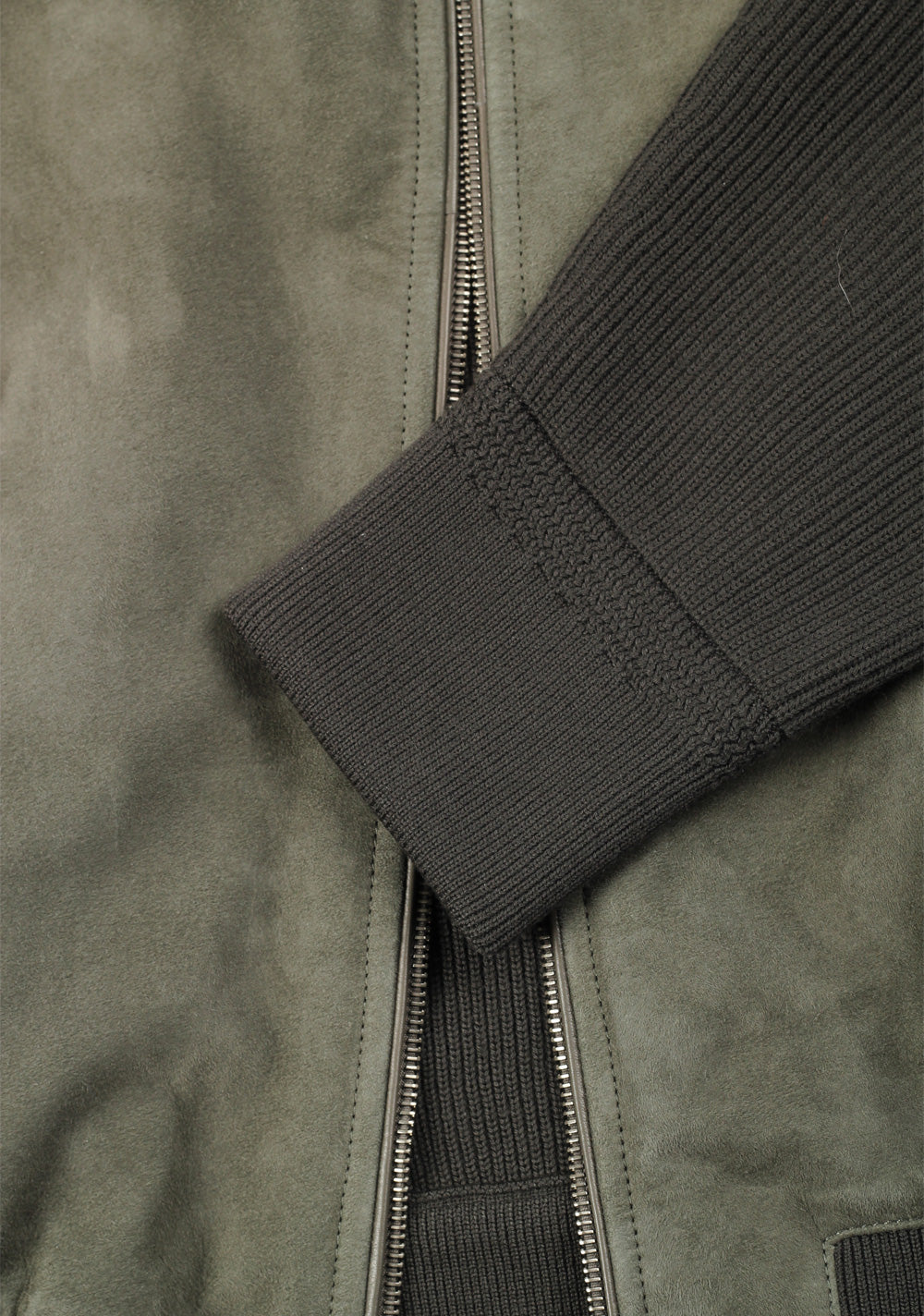 TOM FORD Green Suede Front Knit Size 56 / 46R U.S. In Wool
