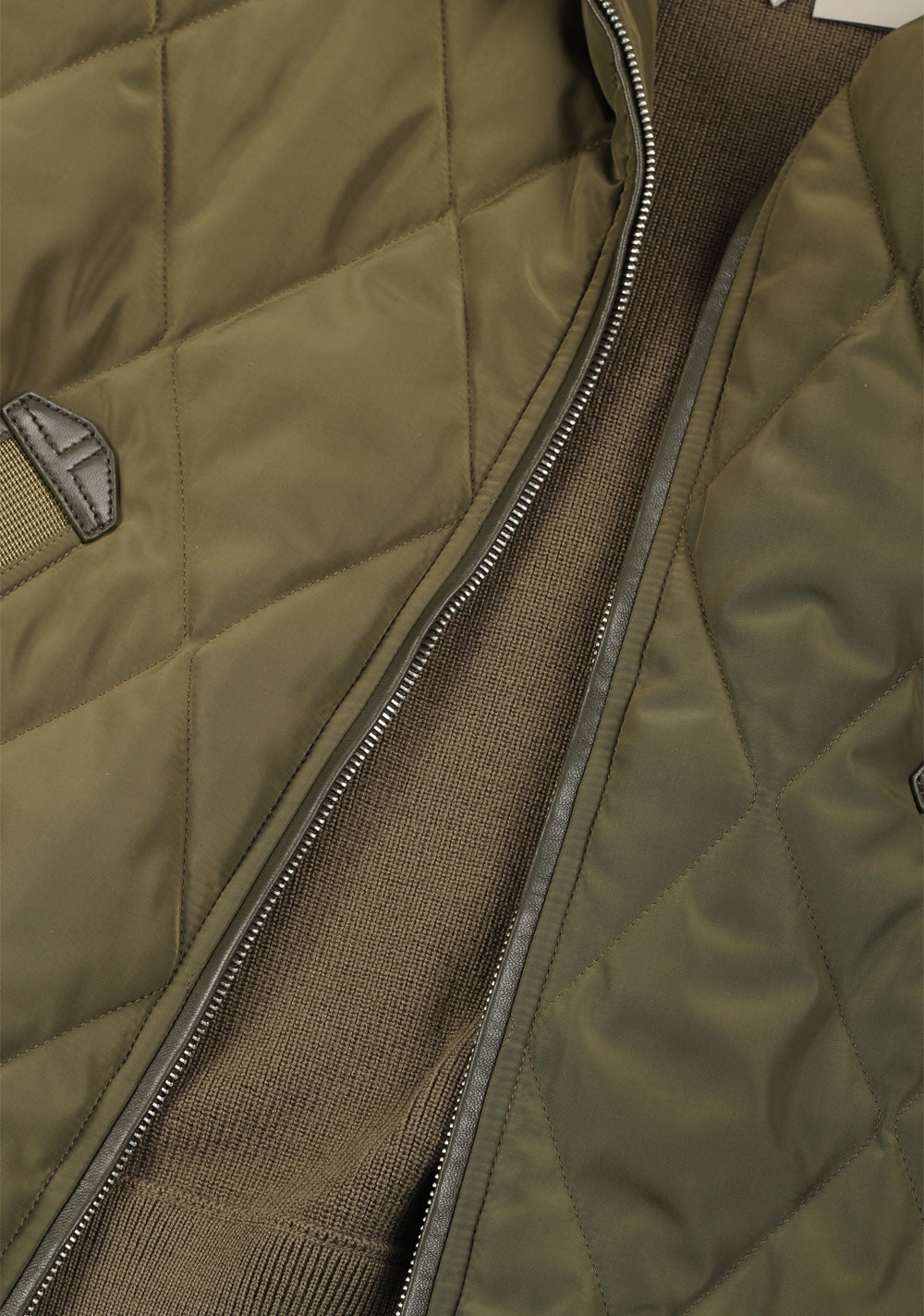 TOM FORD Green Quilted Front Knit