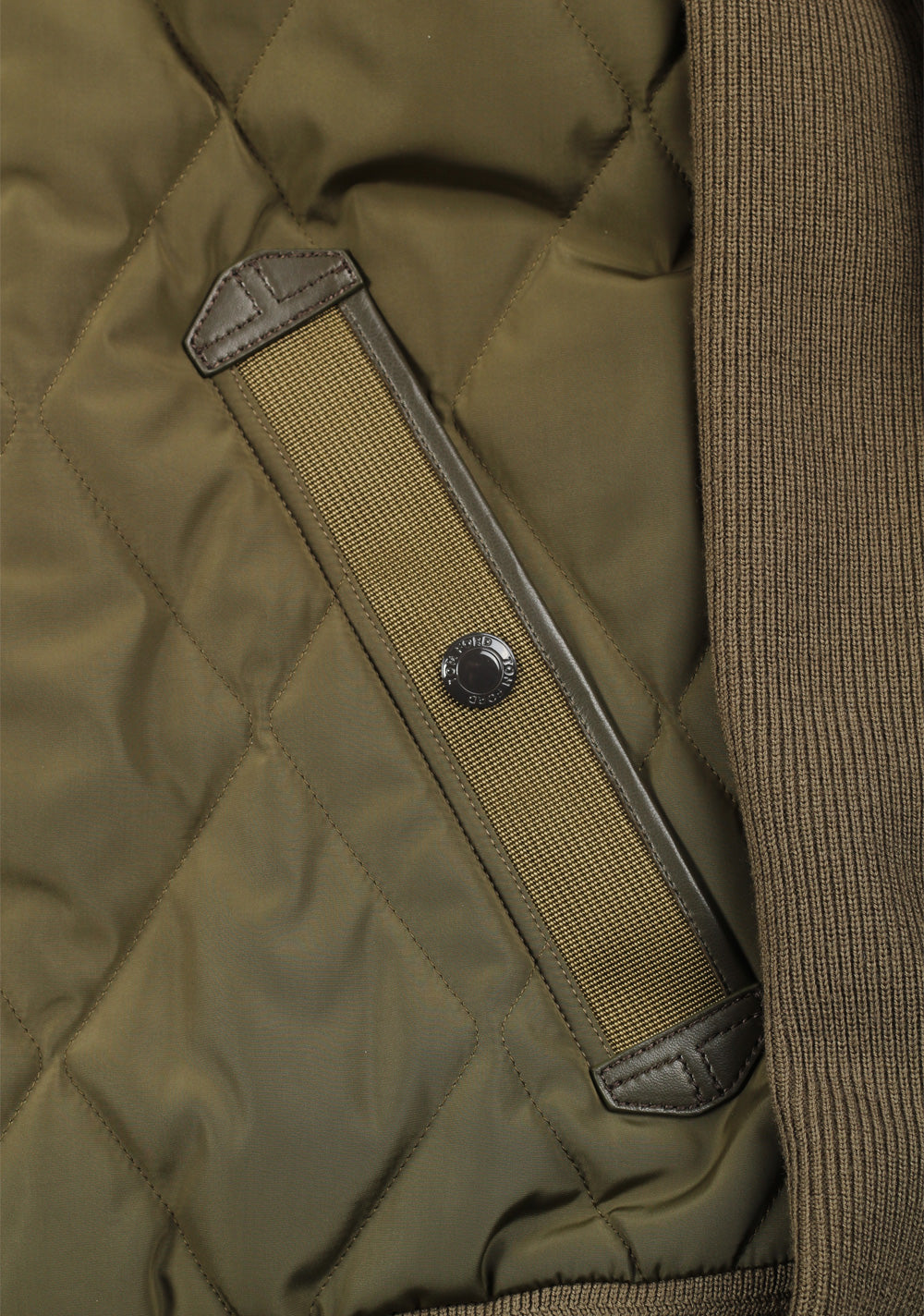 TOM FORD Green Quilted Front Knit
