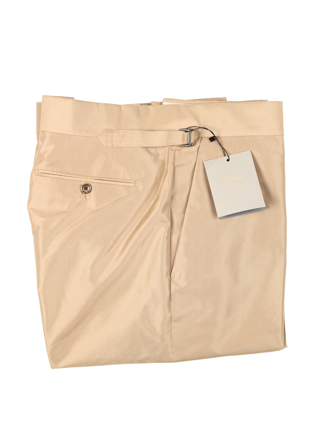 TOM FORD Beige Cotton Blend Trousers Size 56 / 40 U.S.