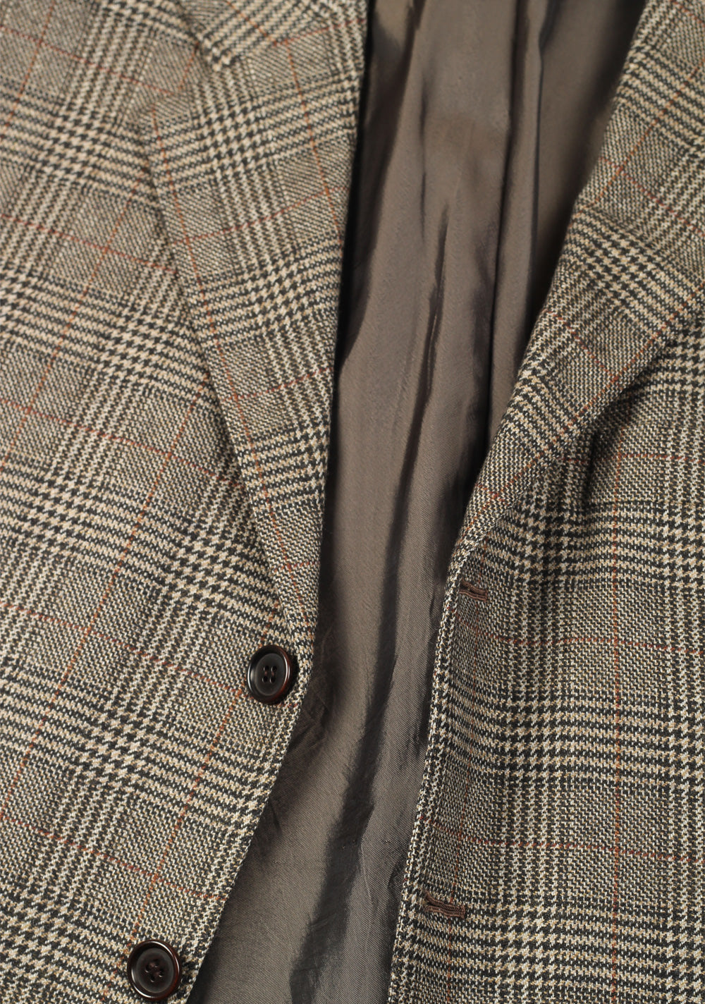 Kiton Gray Checked Sport Coat Size 50 / 40R U.S. In Cashmere