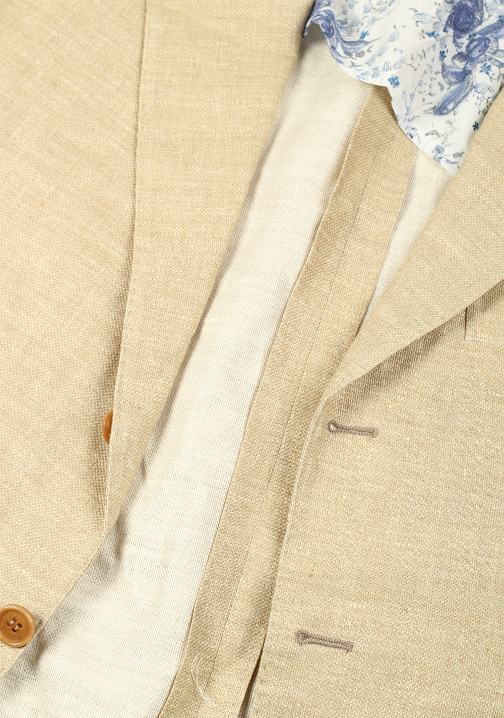 Sartorio By Kiton Sand Beige Sport Coat Size 50 / 40R U.S. In Linen Silk Cashmere