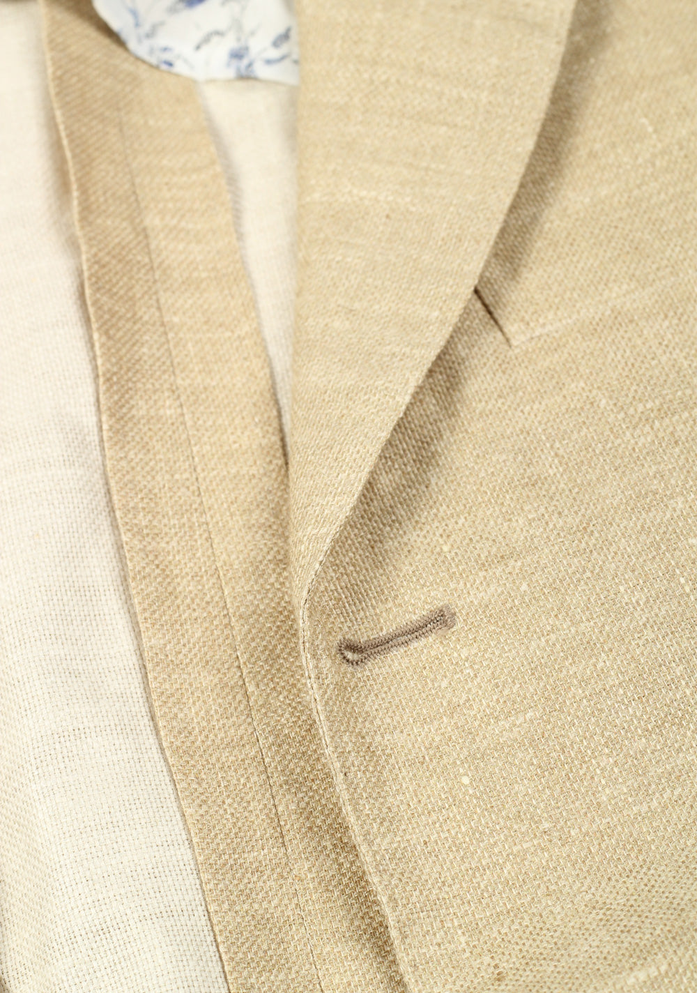 Sartorio By Kiton Sand Beige Sport Coat Size 50 / 40R U.S. In Linen Silk Cashmere