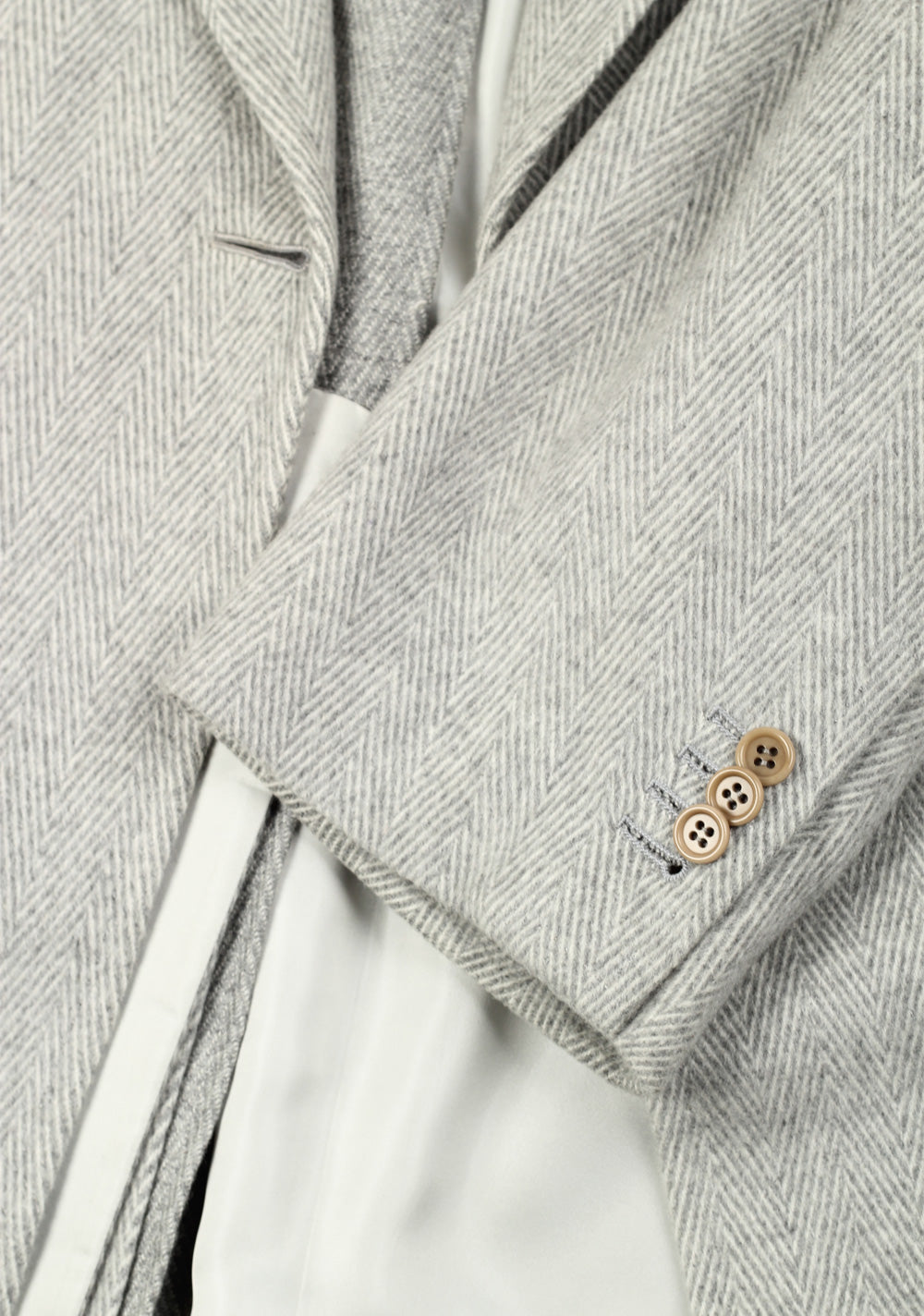 Kiton Gray Double Breasted Vicuna Coat Size 52 / 42R U.S.