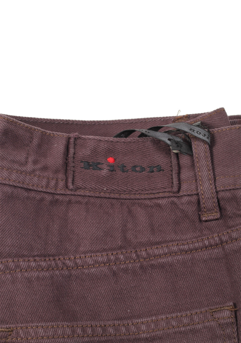Kiton Aubergine 5 Pocket Jeans