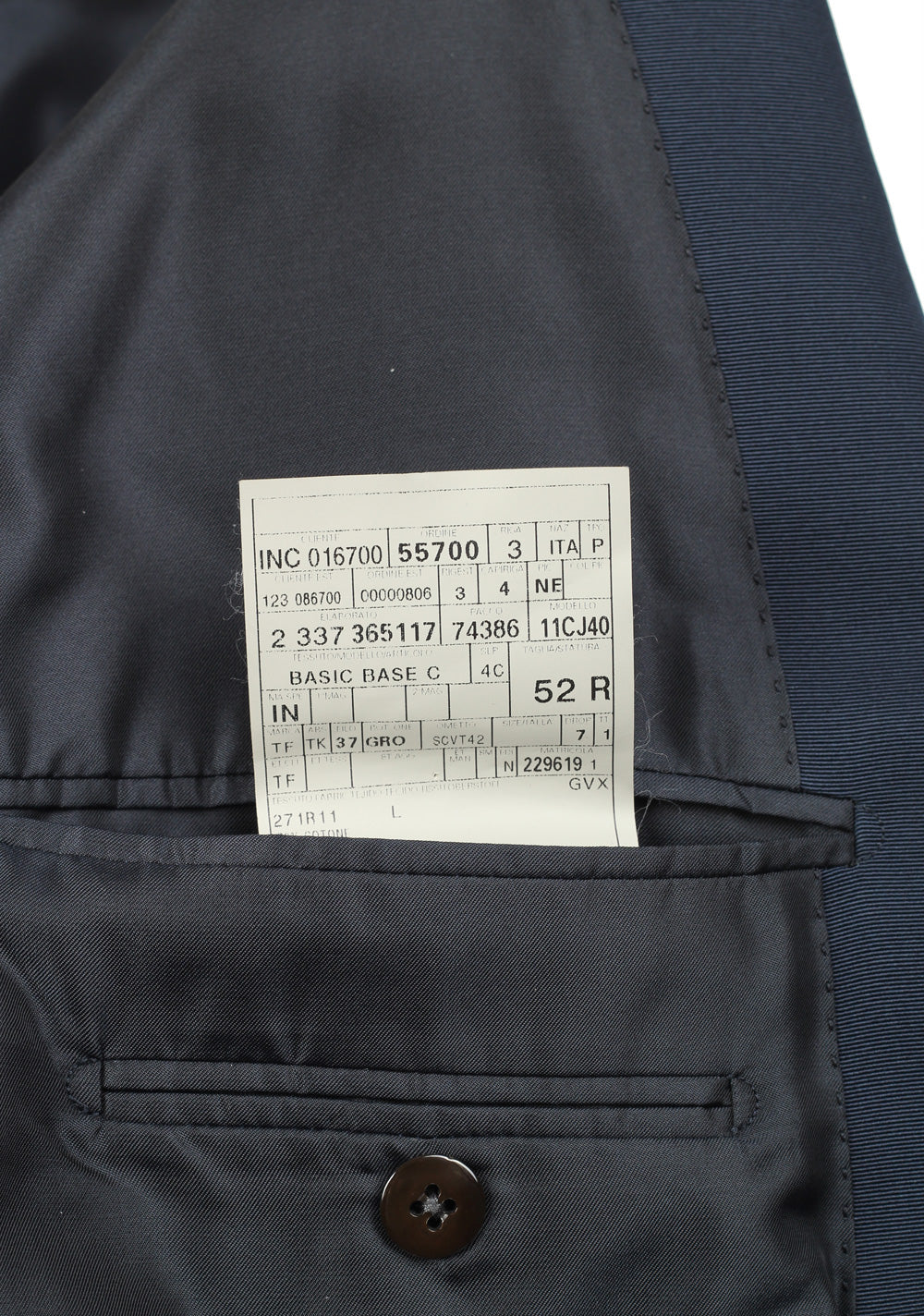 TOM FORD Buckingham Velvet Blue Tuxedo Dinner Jacket Size 52 / 42R Base C
