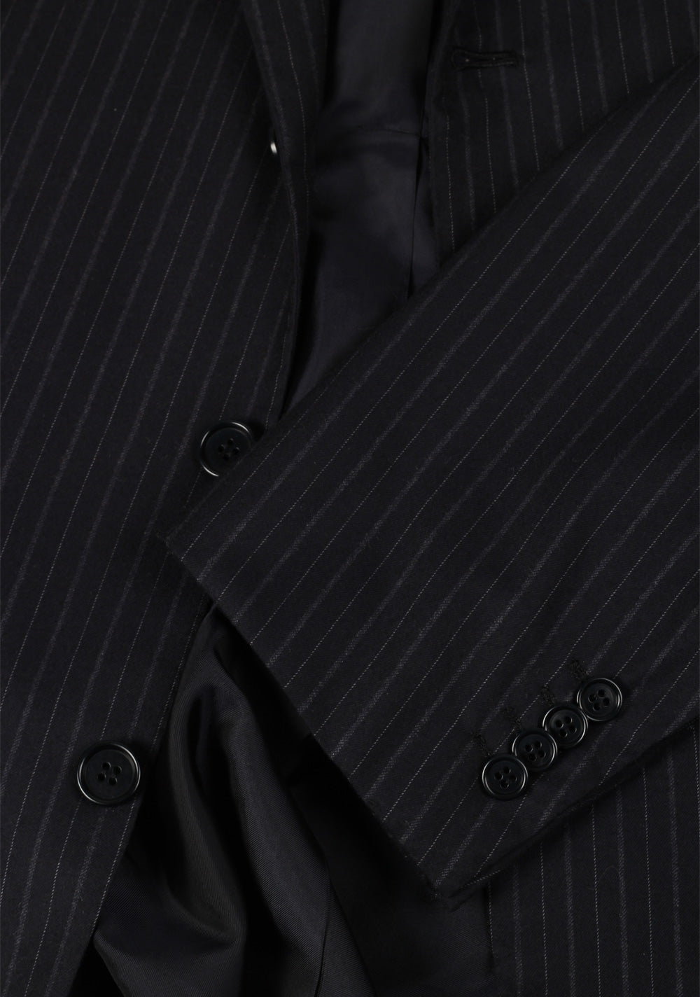 Kiton Gray Striped 14 Micron Suit Size 50 / 40R U.S. In Wool