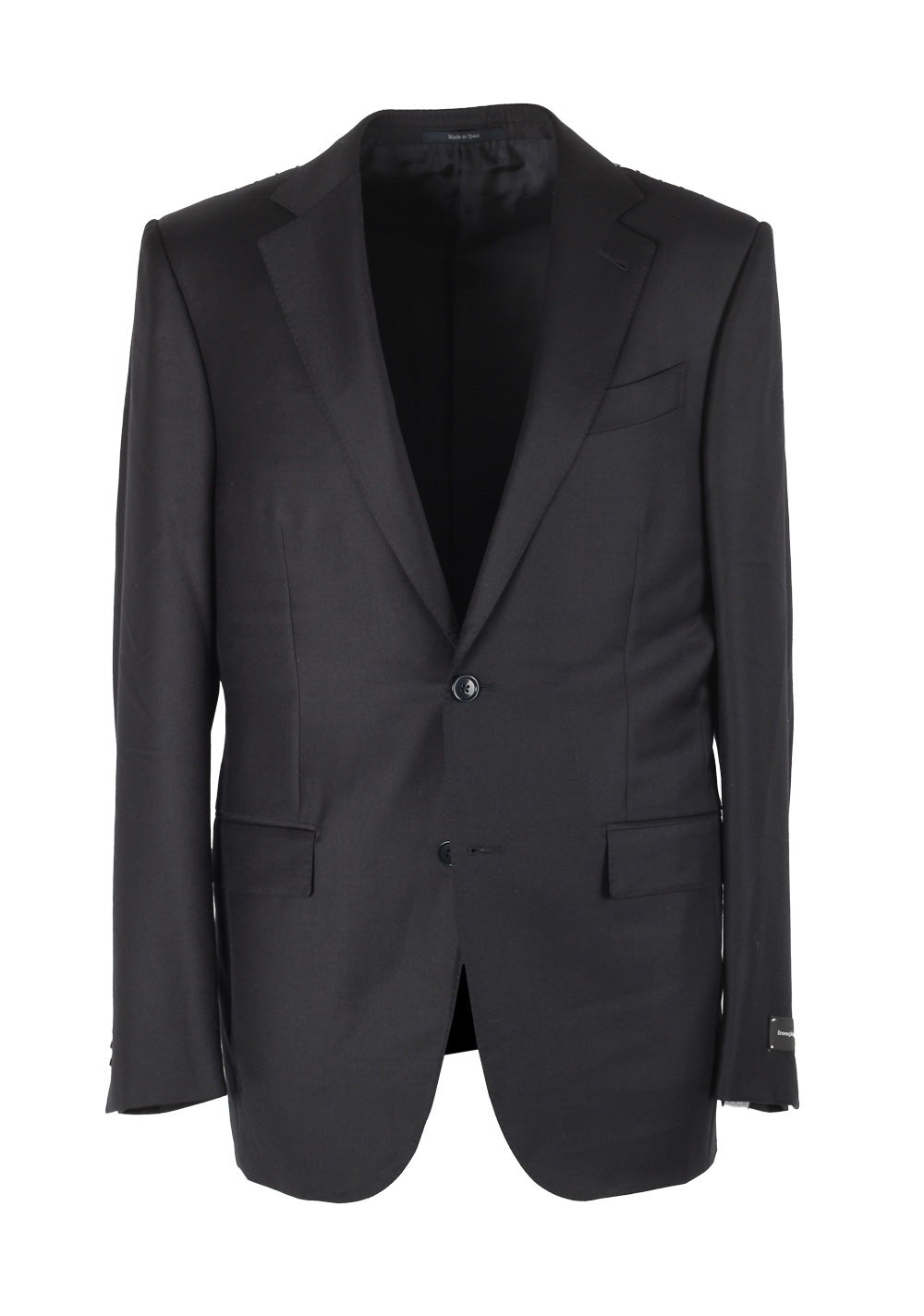 ZEGNA Milano Black Trofeo Suit Size 48 / 38R U.S.