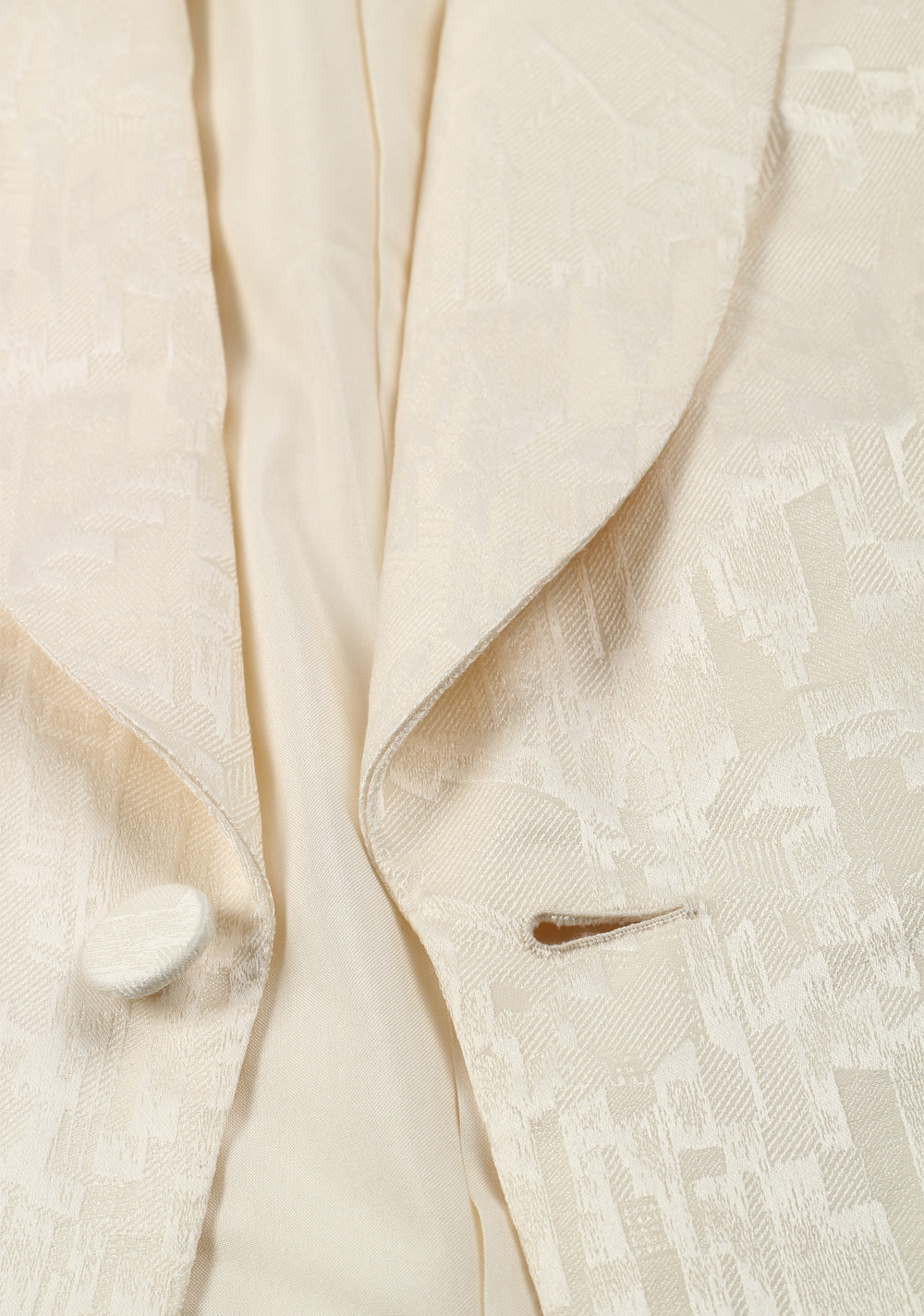ZEGNA Couture Off White Tuxedo Dinner Jacket Size 44 / 34R U.S.