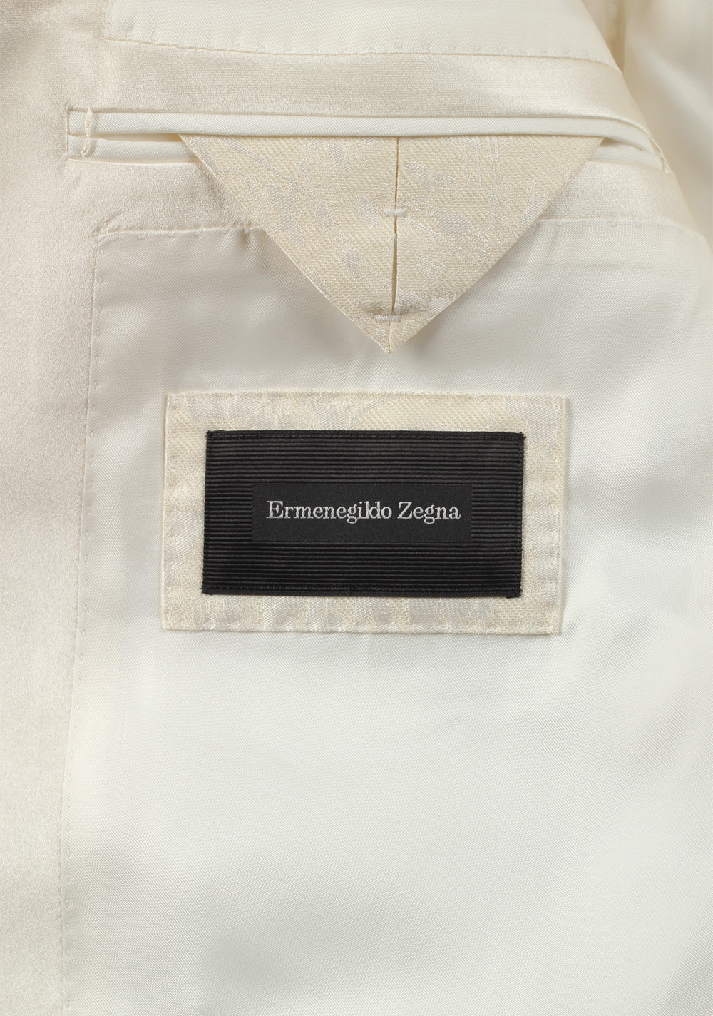 ZEGNA Venezia Off White Tuxedo Dinner Jacket Size 56 / 46R U.S.