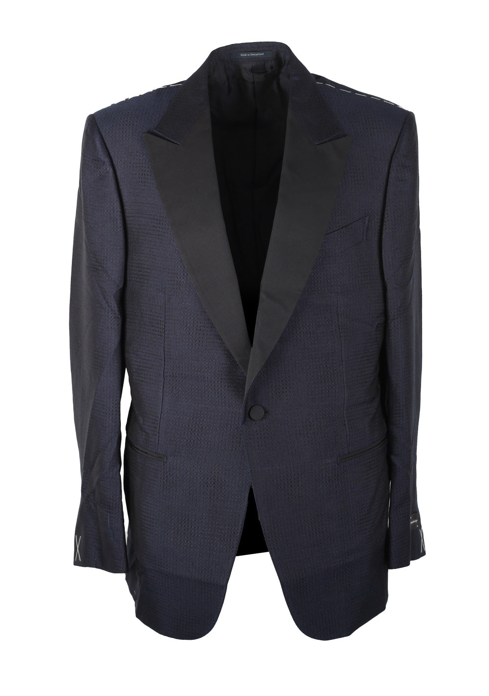 ZEGNA Venezia Blue Tuxedo Dinner Jacket Size 54 / 44R U.S.