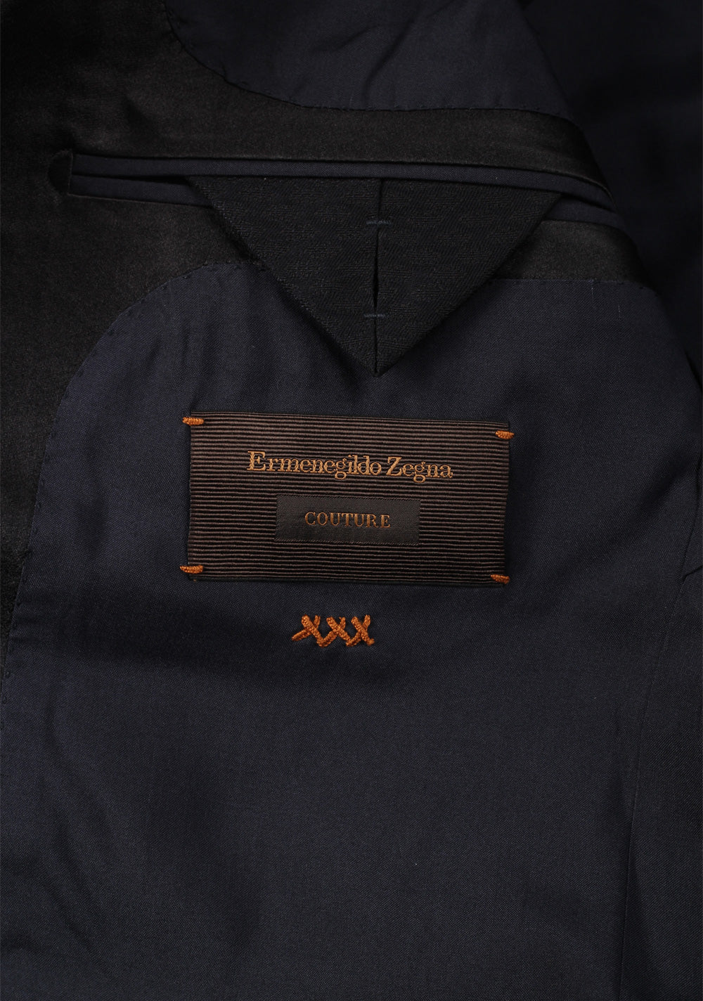 ZEGNA Couture Blue Tuxedo Dinner Jacket Size 50 / 40R U.S.