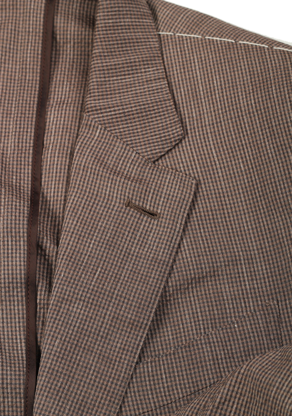 ZEGNA Zero Weight Trofeo Brown Checked Sport Coat Size 50 / 40R U.S.