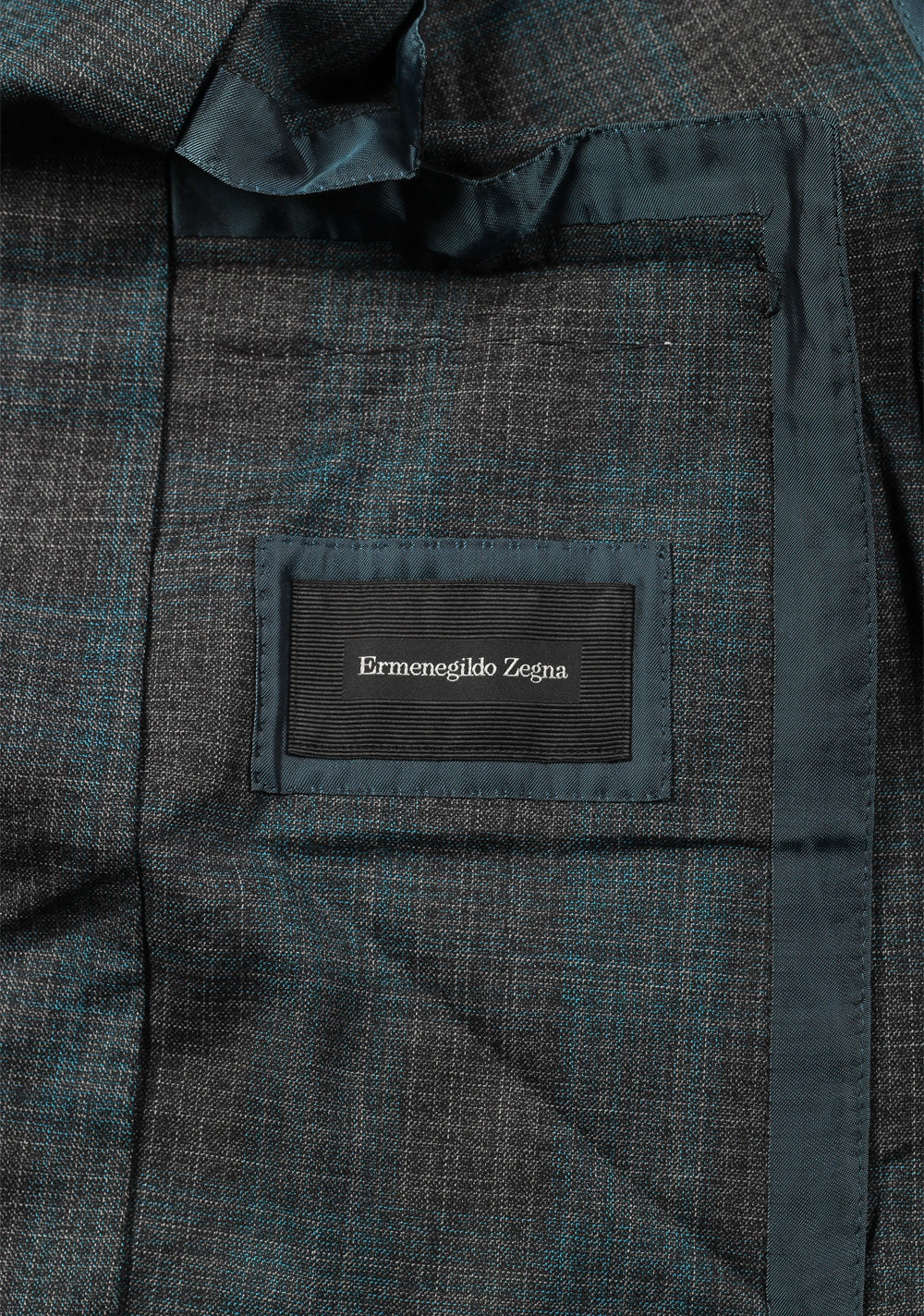 ZEGNA Zero Weight Green Checked Sport Coat Size 48 / 38R U.S.