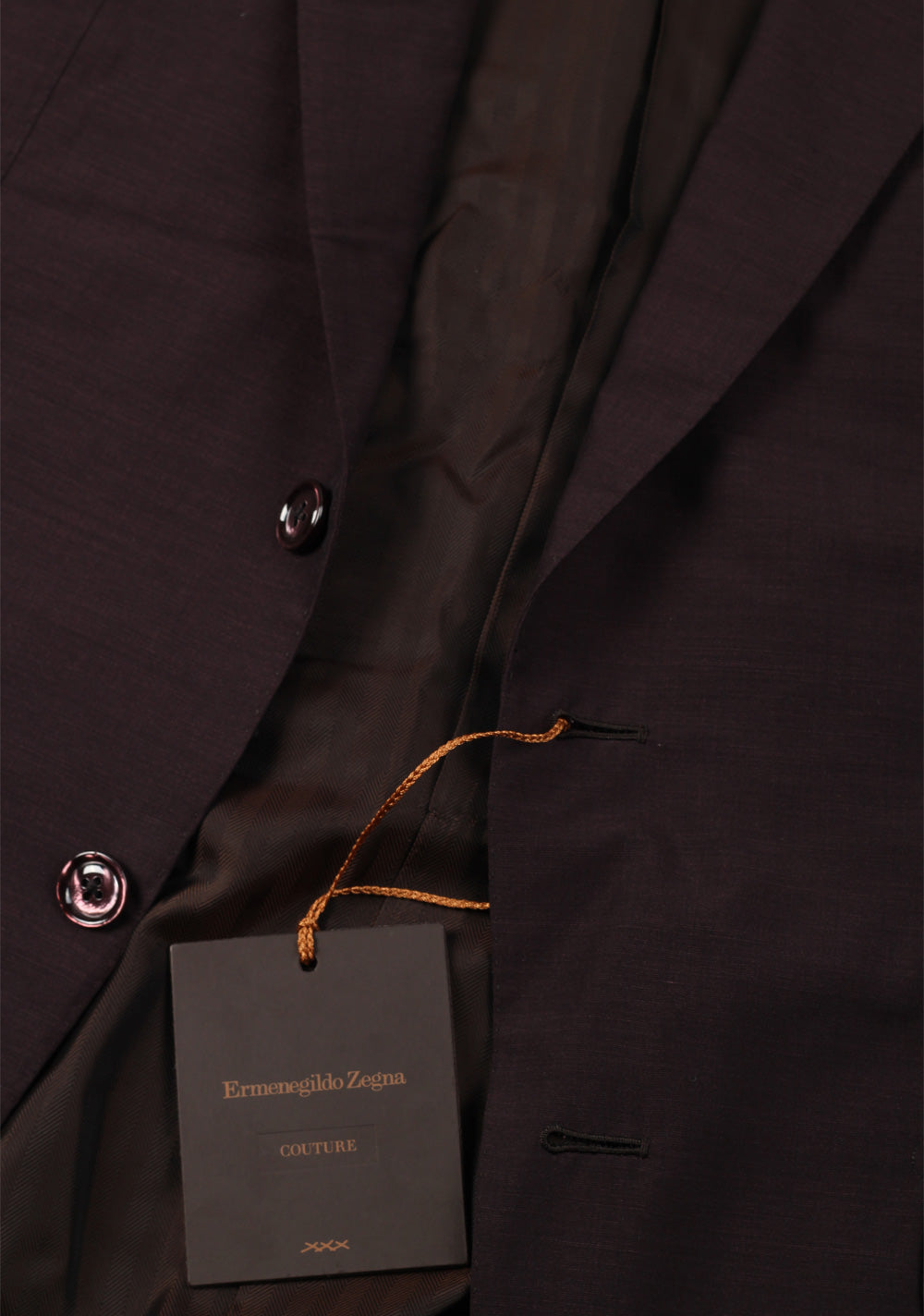ZEGNA Couture Red Sport Coat Size 52 / 42R U.S. In Silk Blend