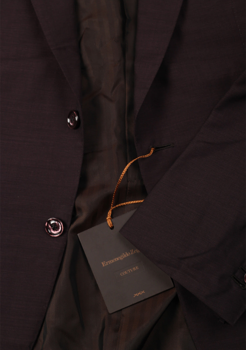 ZEGNA Couture Red Sport Coat Size 52 / 42R U.S. In Silk Blend