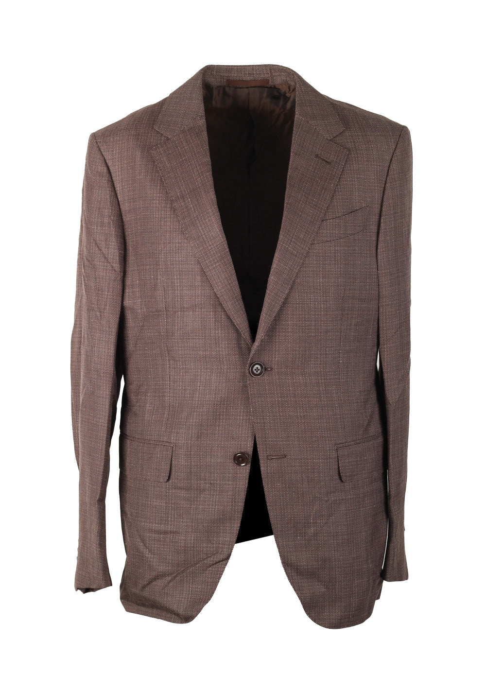 ZEGNA Mil Easy Brown Sport Coat Size 48 / 38R U.S. In Silk Blend
