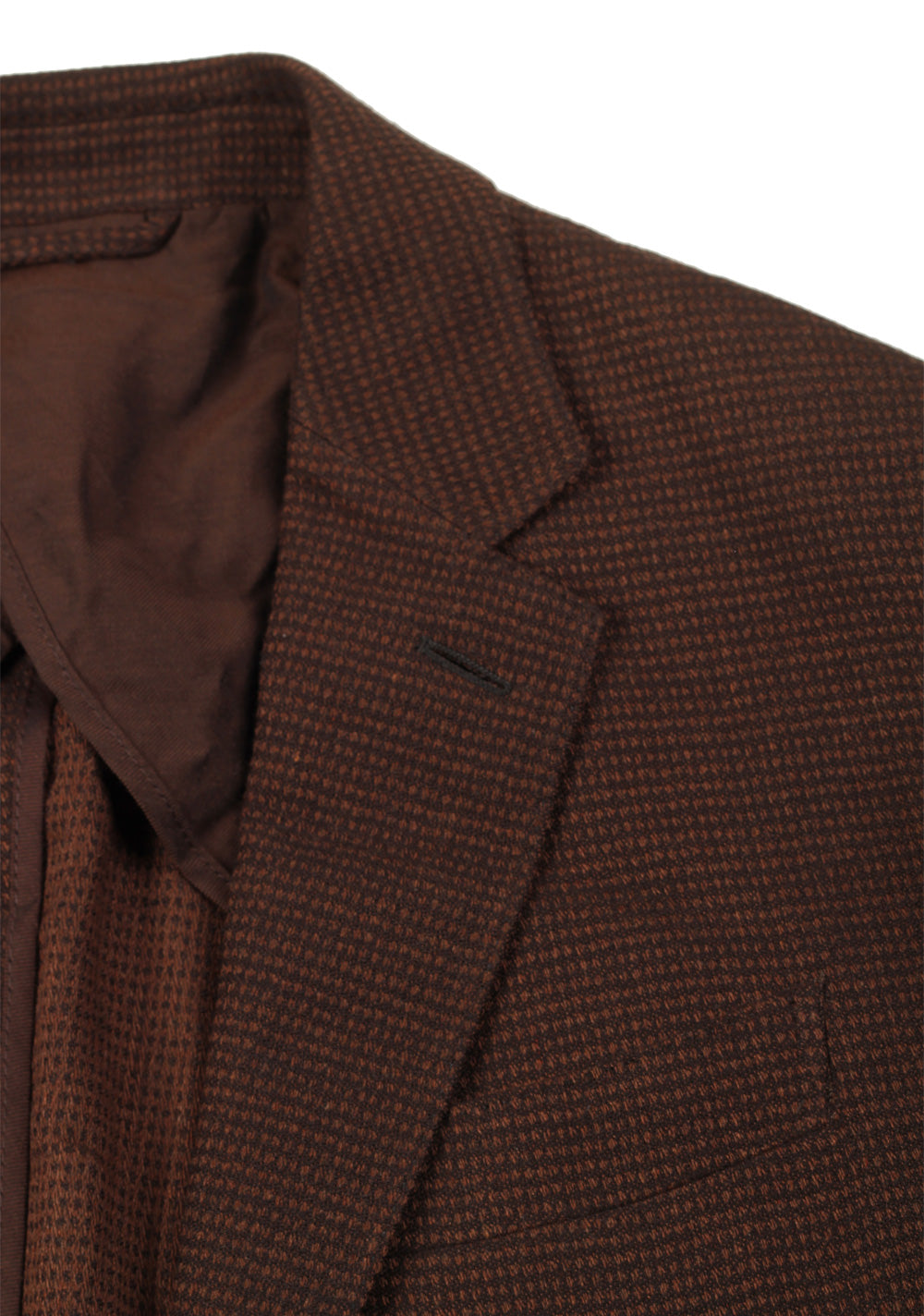 ZEGNA Silk Checked Brown Sport Coat Size 48 / 38R U.S.