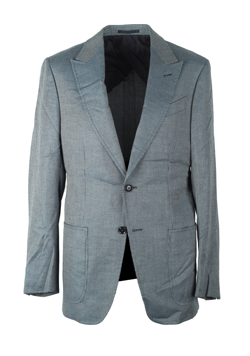 ZEGNA Manhattan Blue Sport Coat Size 48 / 38R U.S. In Cashmere Blend