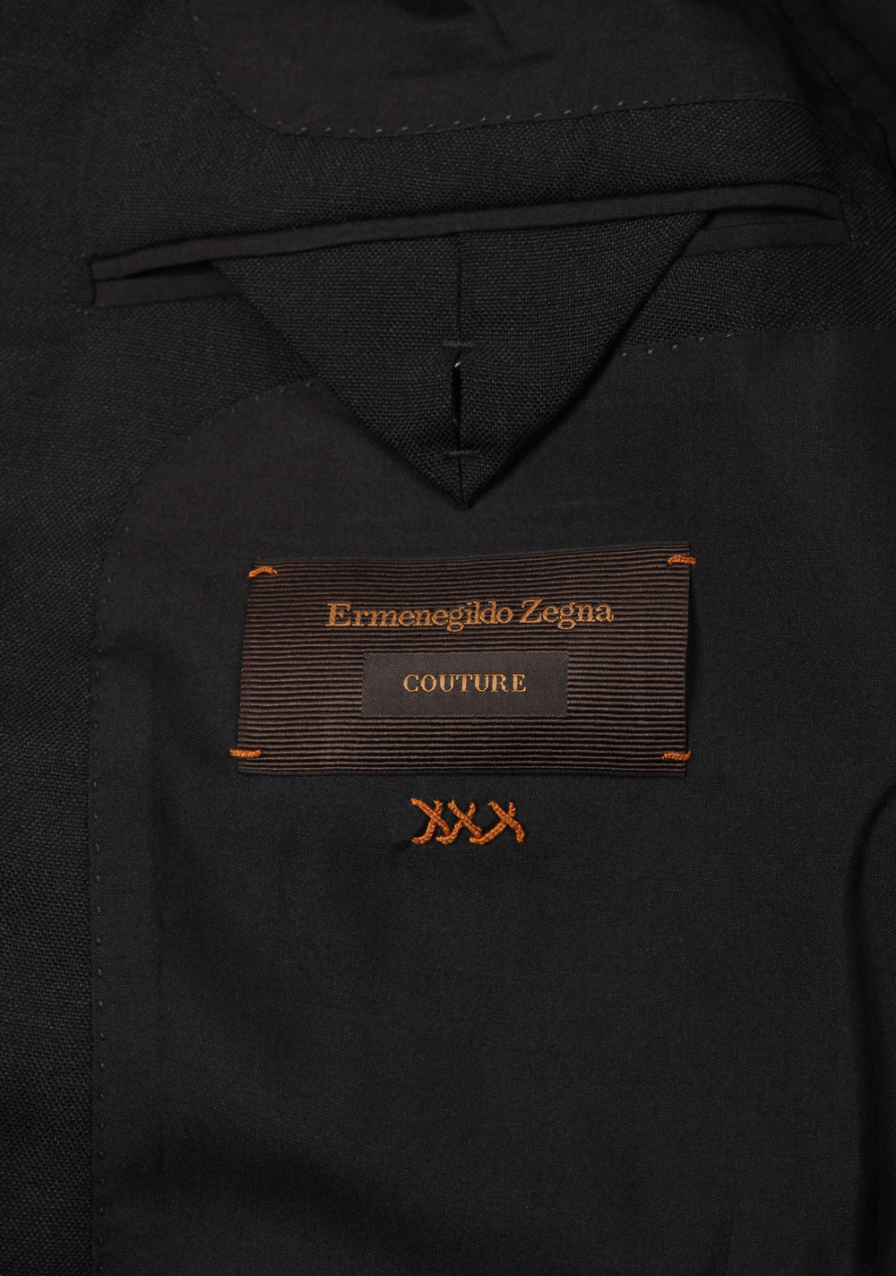 ZEGNA Couture Black Sport Coat Size 48 / 38R U.S. In Mohair