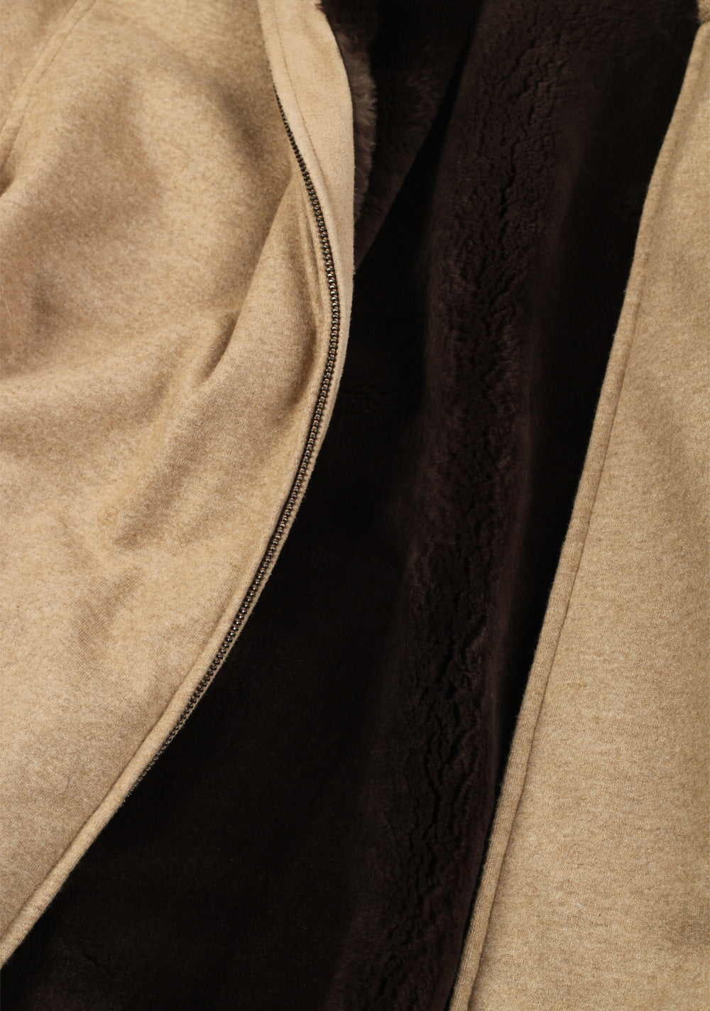 Loro Piana Beige Fur Cashmere Jacket Coat Size XL / 54 / 44R U.S.
