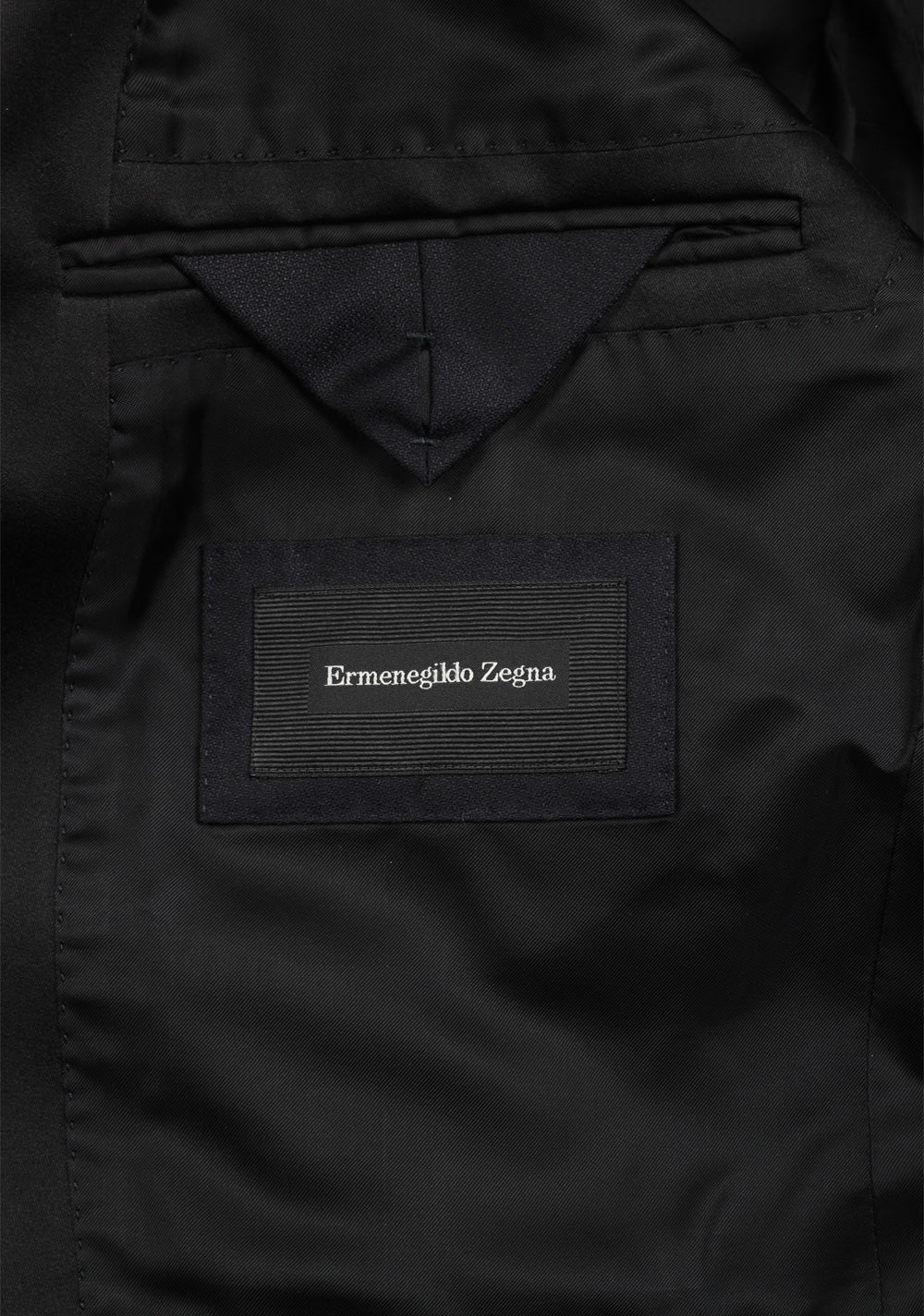 ZEGNA Milano Black Tuxedo Dinner Jacket Size 50 / 40R U.S.