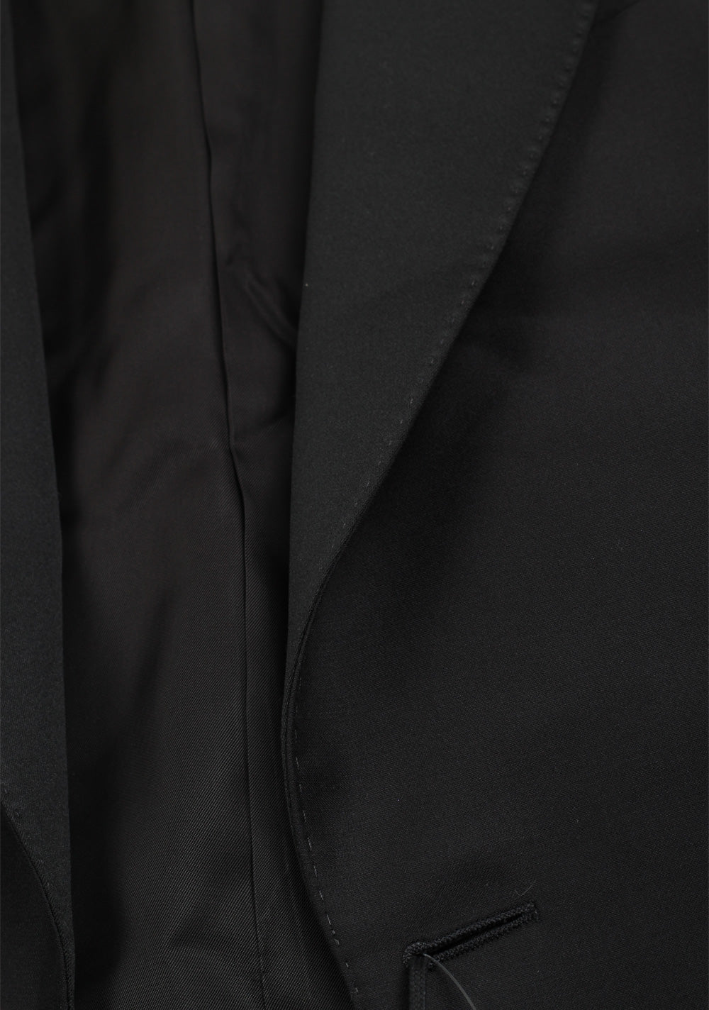 ZEGNA Sartorial Black Trofeo 600 Tuxedo Dinner Jacket Size 48 / 38R U.S.