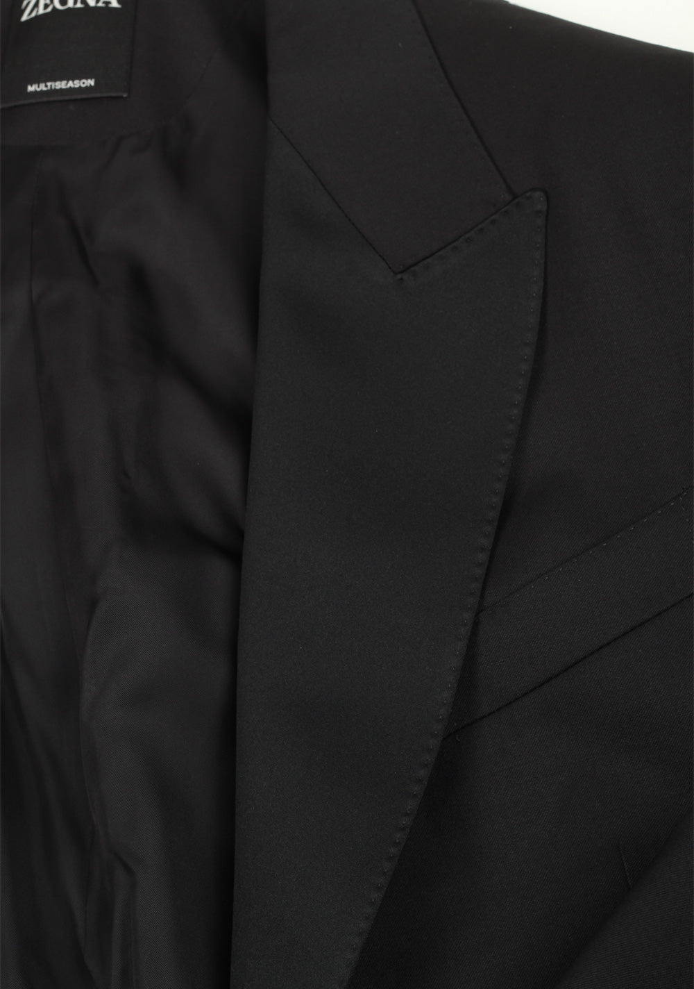 ZEGNA Sartorial Black Multiseason Tuxedo Dinner Jacket Size 52 / 42R U.S.
