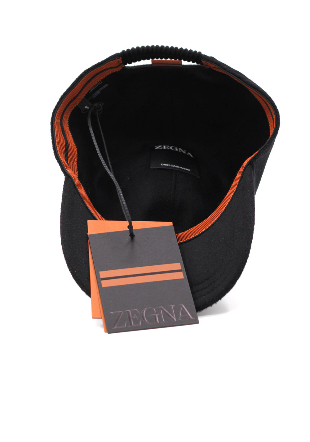 ZEGNA Oasi Cashmere Black Baseball Cap