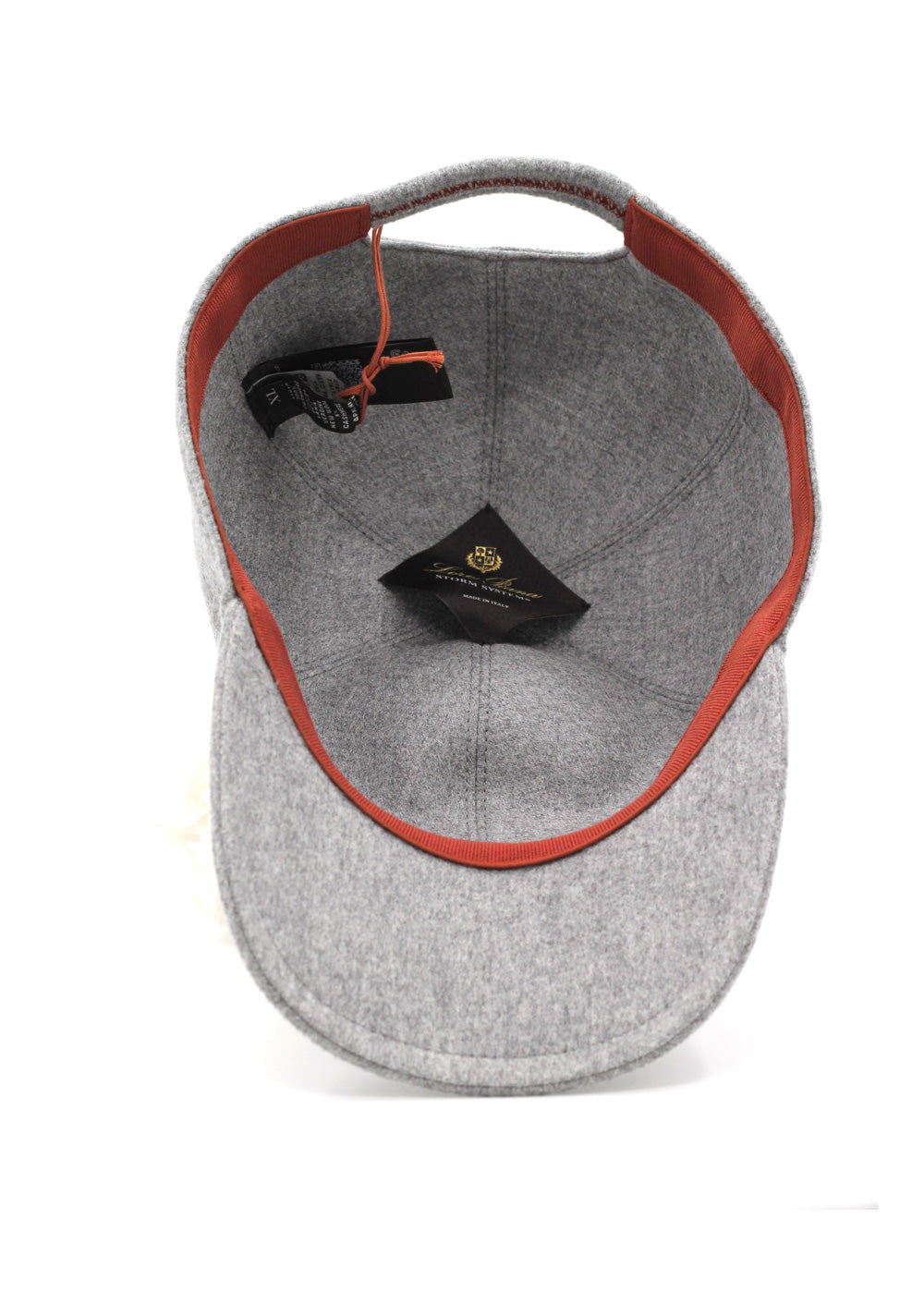 Loro Piana Gray Cashmere Baseball Cap Size XL (Extra Large)