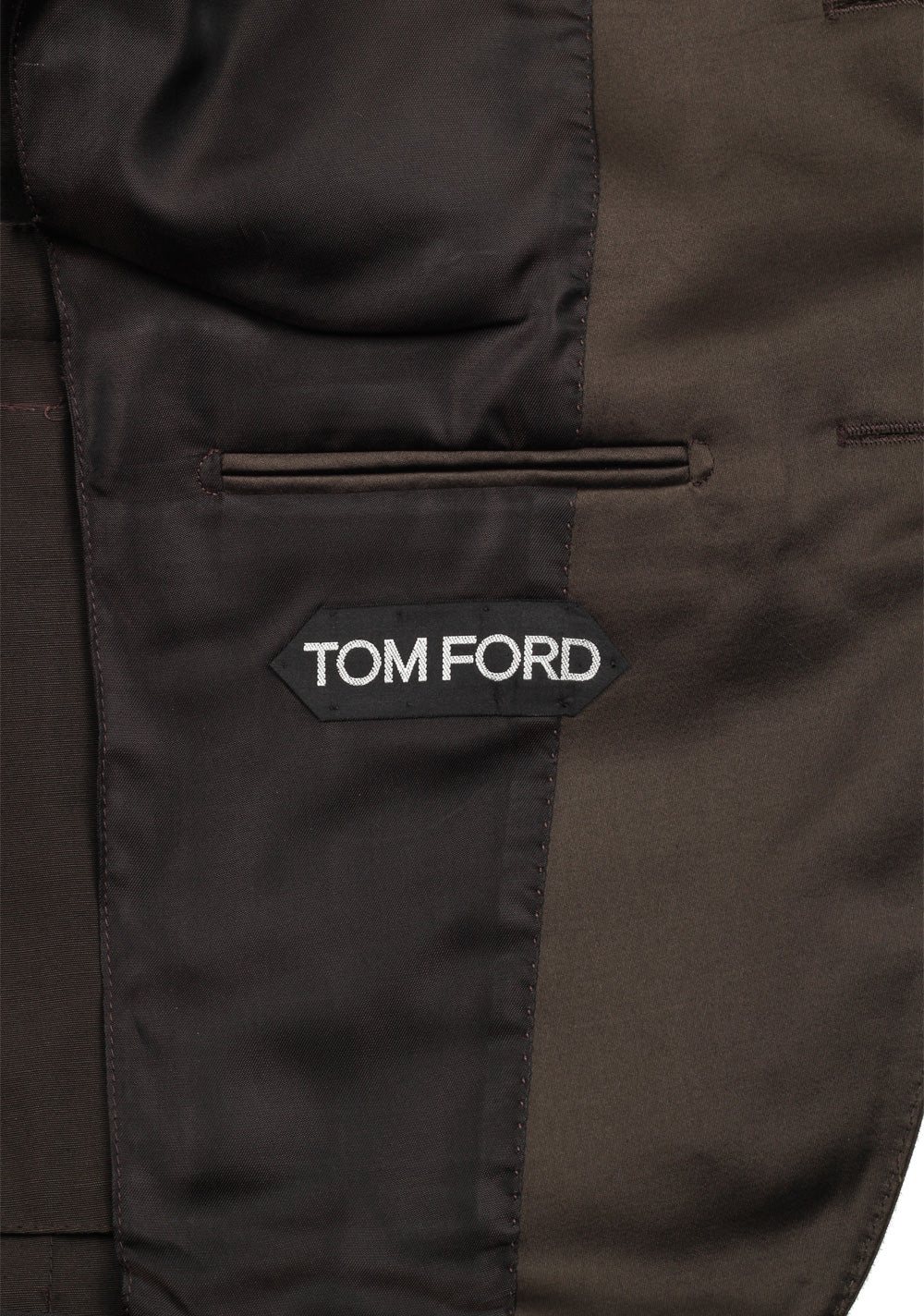 TOM FORD Dyllan Brown Suit Size 48 / 38R U.S. In Cotton