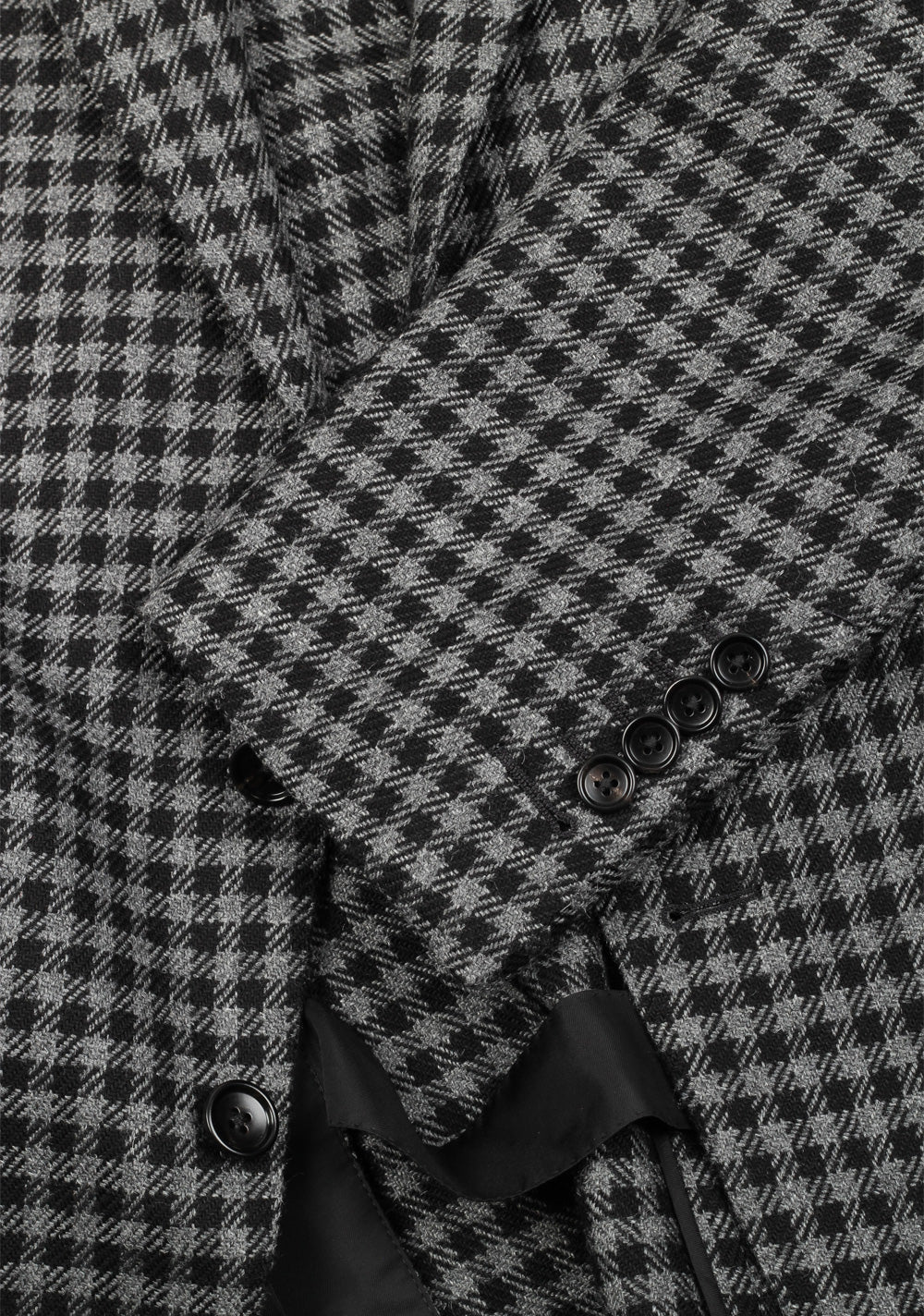 TOM FORD O'Connor Checked Black Gray Sport Coat Size 48 / 38R U.S. Fit Y