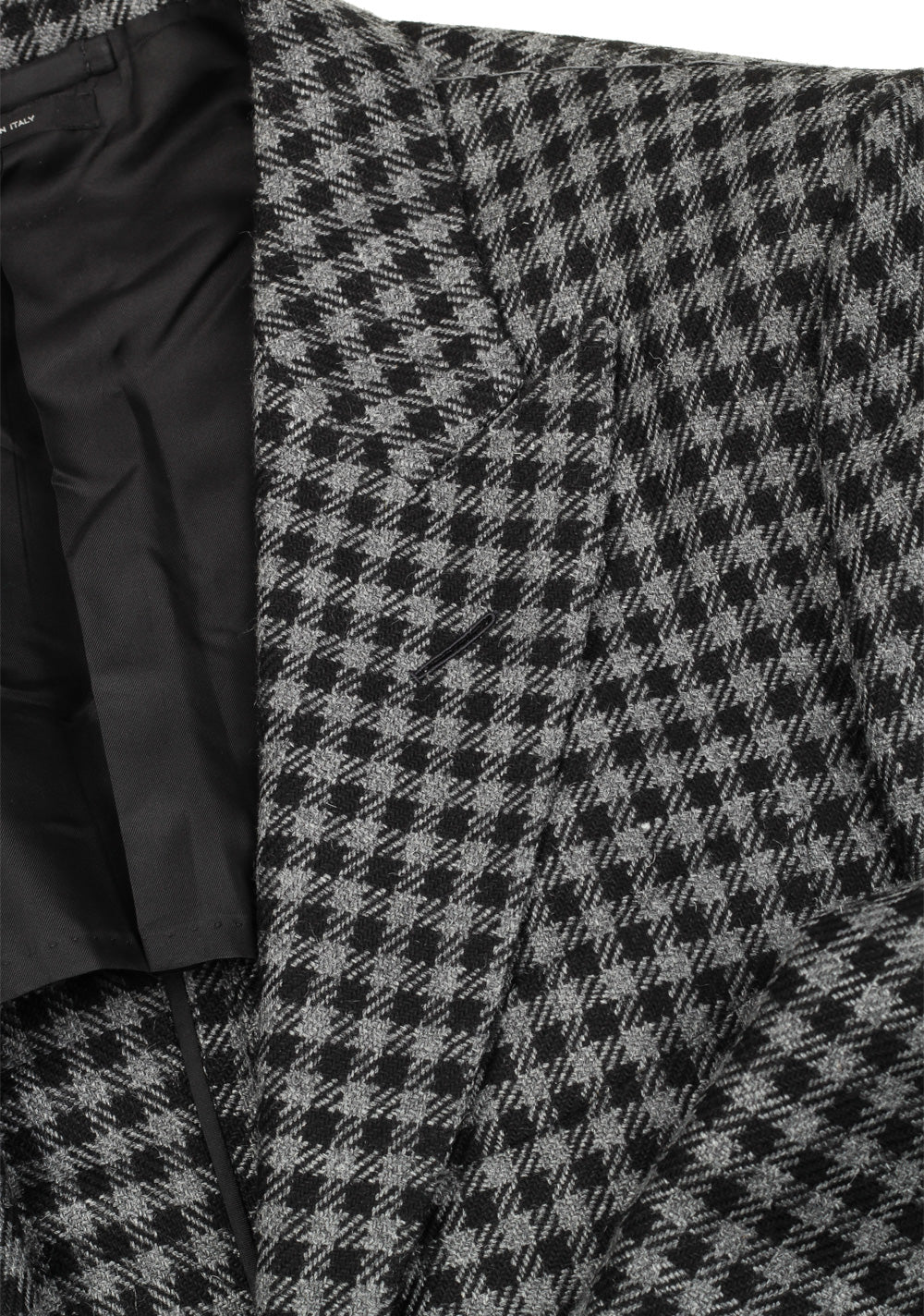 TOM FORD O'Connor Checked Black Gray Sport Coat Size 48 / 38R U.S. Fit Y