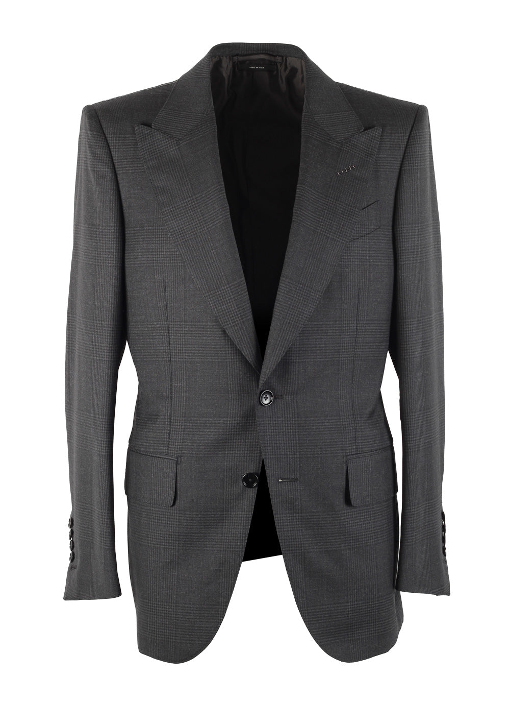 TOM FORD Dyllan Checked Gray Sport Coat Size 48 / 38R U.S.