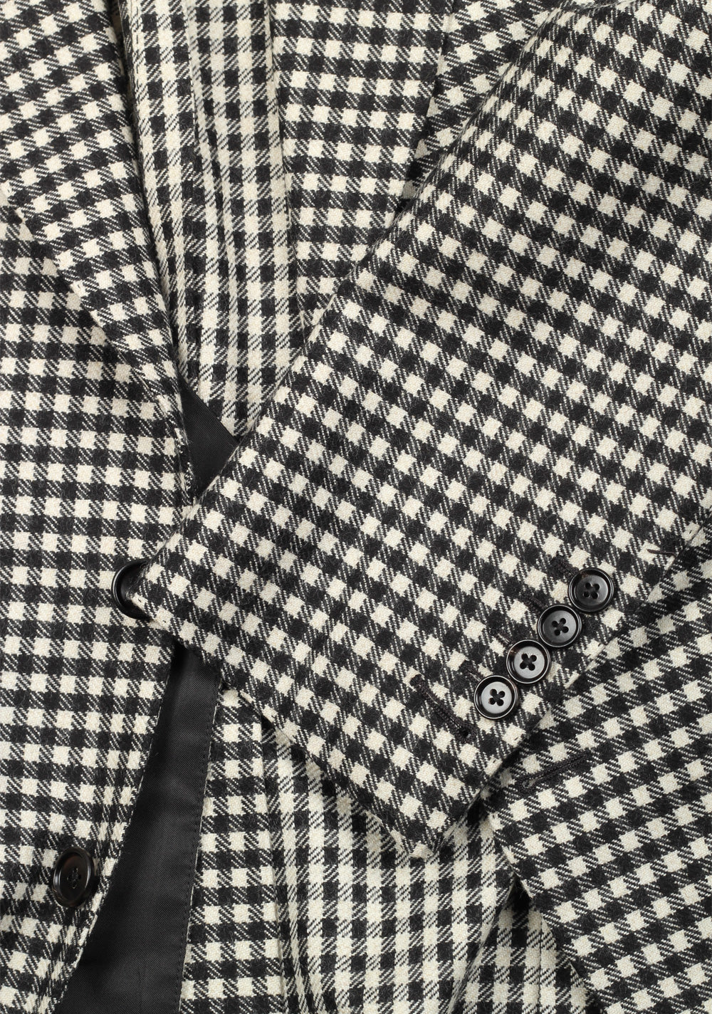 TOM FORD Shelton Checked Black White Sport Coat Size 48 / 38R U.S.
