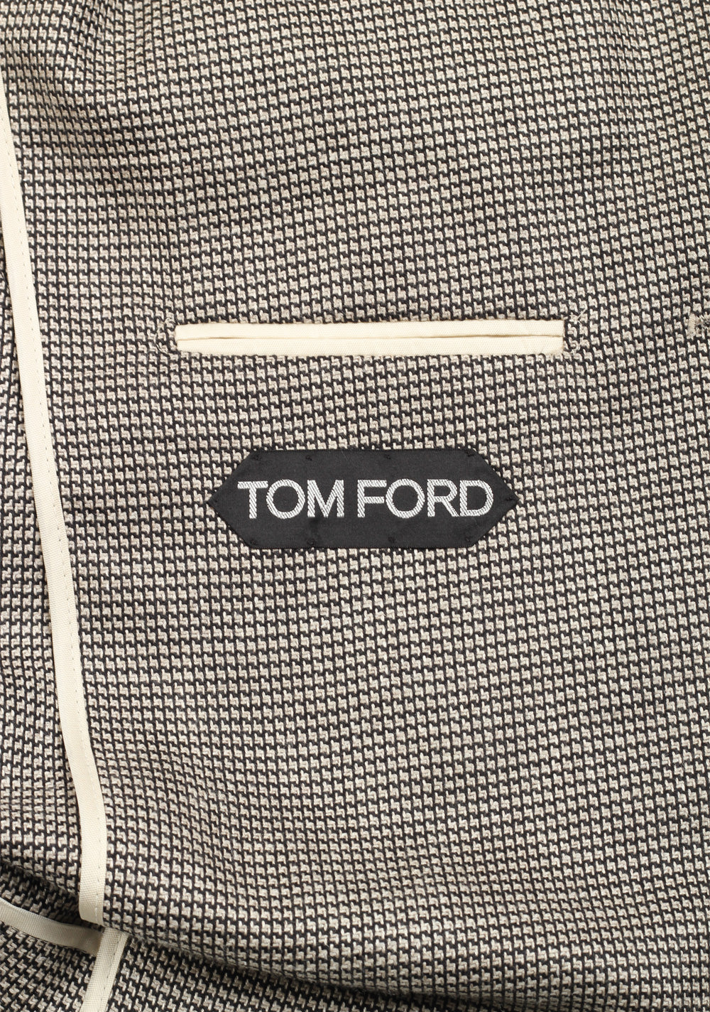 TOM FORD Shelton Checked Black White Sport Coat Size 48 / 38R U.S.