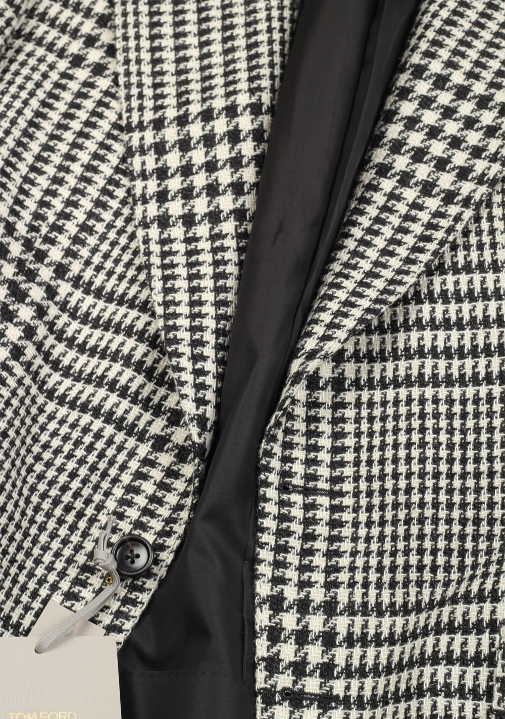 TOM FORD Shelton Checked Black White Sport Coat Size 50 / 40R U.S.