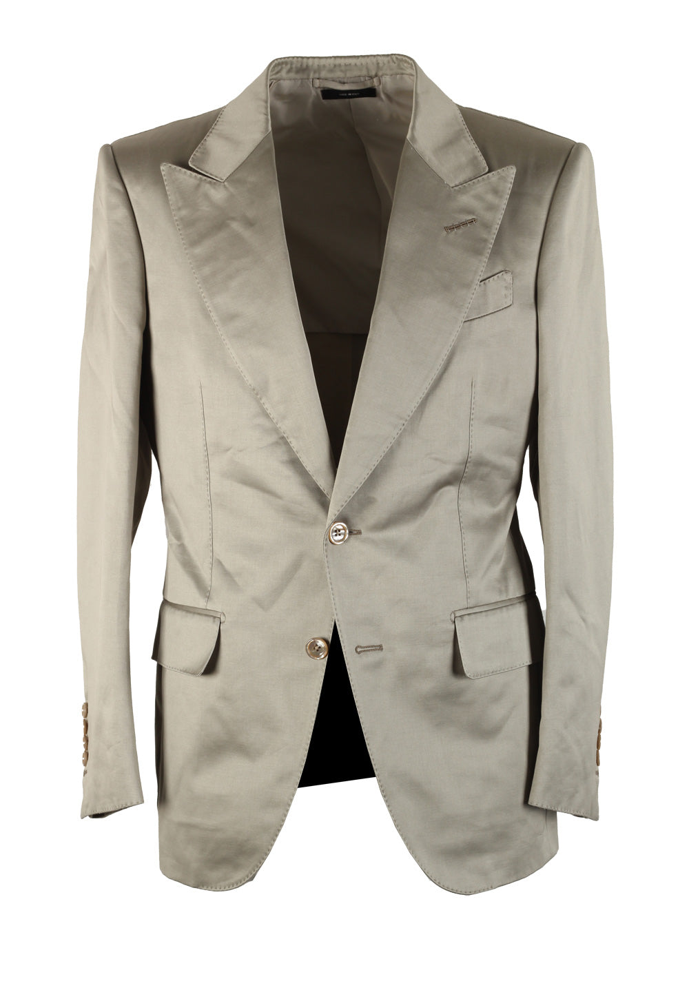 TOM FORD Dyllan Solid Grayish Taupe Sport Coat Size 48 / 38R U.S.