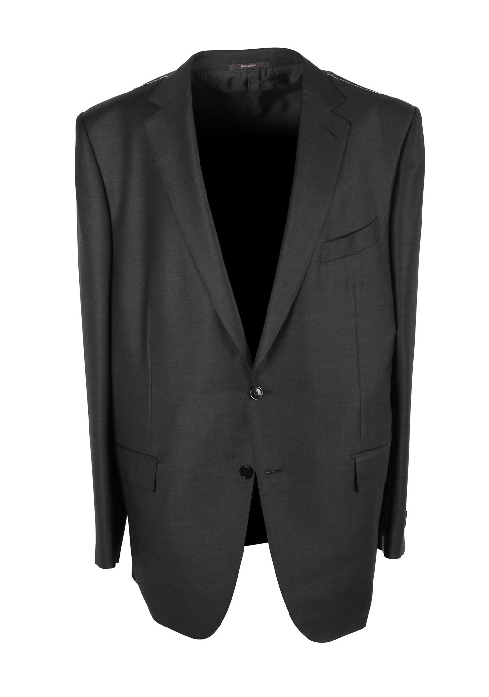 ZEGNA Milano Trofeo Gray Solid Suit Size 58 / 48R U.S.