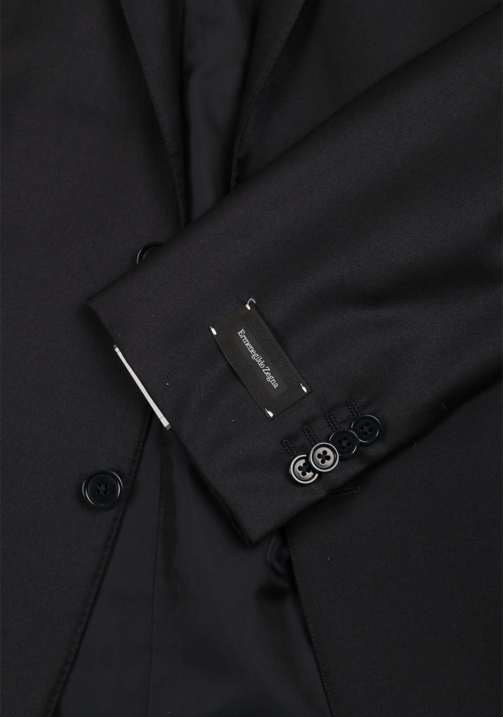 ZEGNA Milano Trofeo Black Solid Suit Size 58 / 48R U.S.