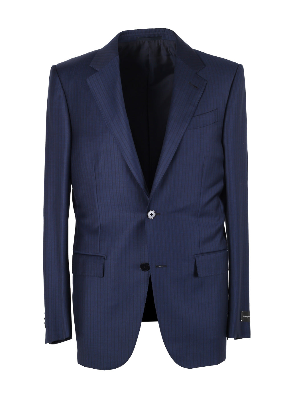 Ermenegildo Zegna Milano Trofeo Blue Striped Size 46 / 36R U.S.